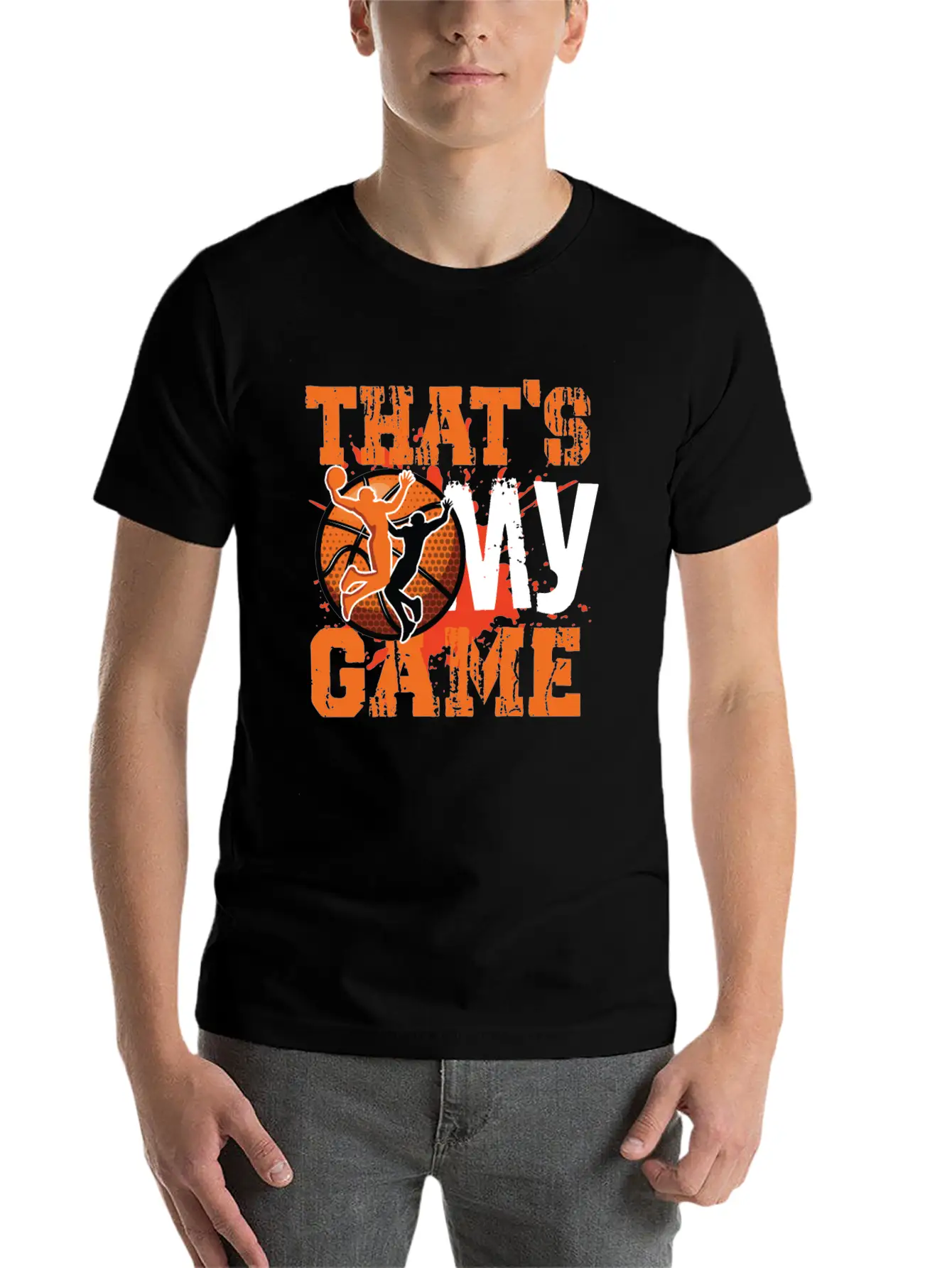 That S My Game Basketball Unisex Short Sleeve Soft Cotton T-Shirt – Casual Everyday Wear