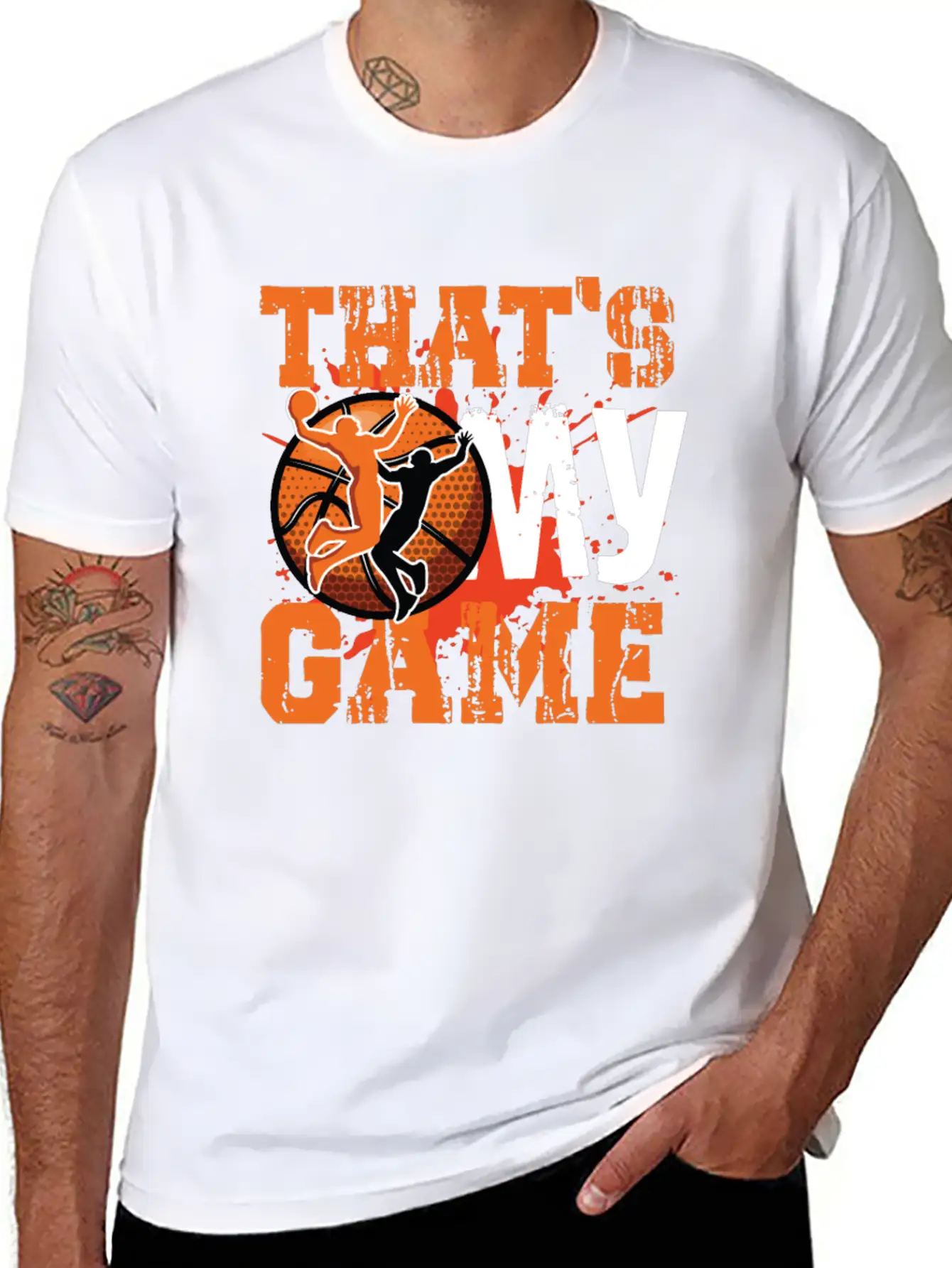 That S My Game Basketball Unisex Short Sleeve Soft Cotton T-Shirt – Casual Everyday Wear