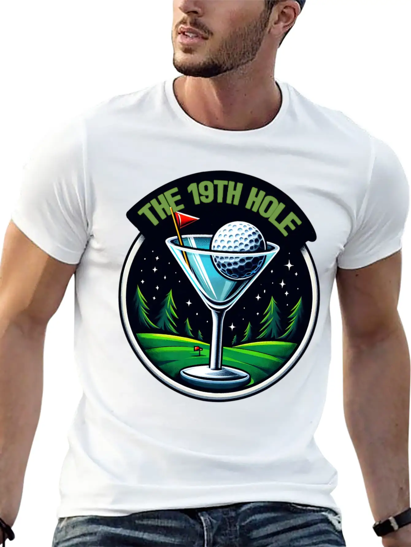 The 19th Hole Golfer Golfing Golf Course Essential Unisex Summer Tee – Soft Cotton Casual Fit