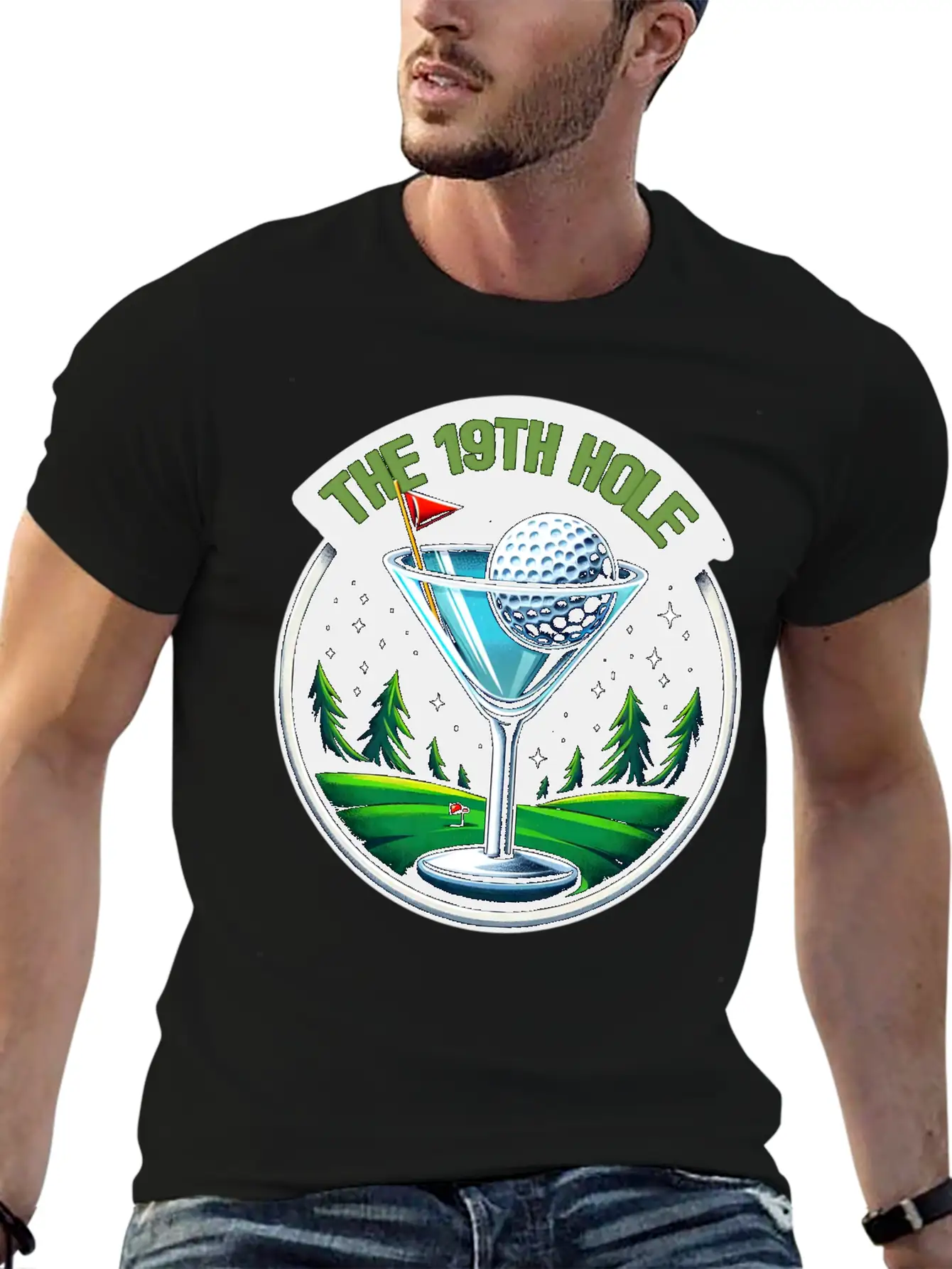 The 19th Hole Golfer Golfing Golf Course Essential Unisex Summer Tee – Soft Cotton Casual Fit