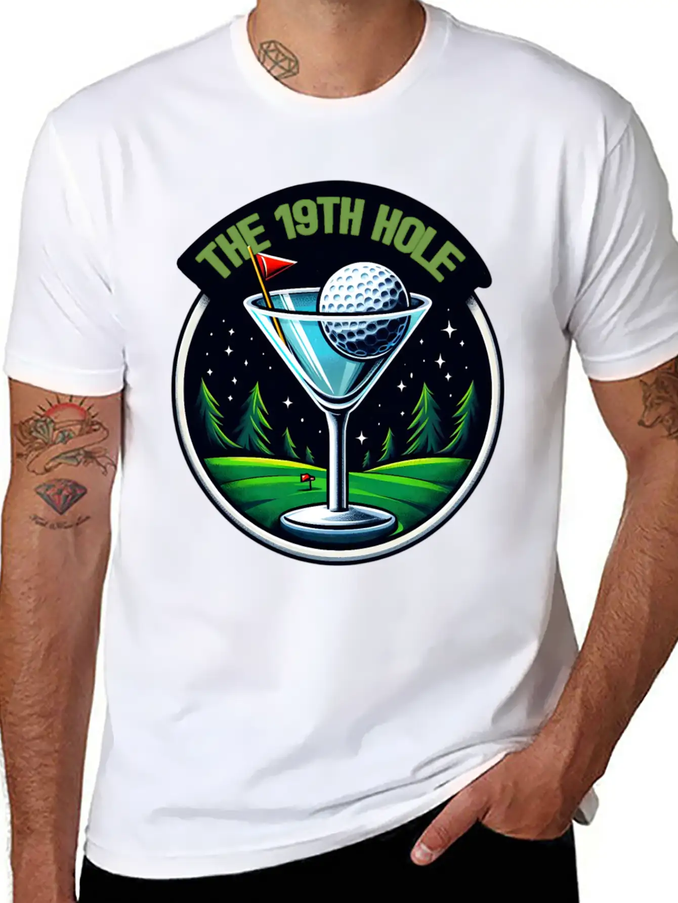 The 19th Hole Golfer Golfing Golf Course Essential Unisex Summer Tee – Soft Cotton Casual Fit
