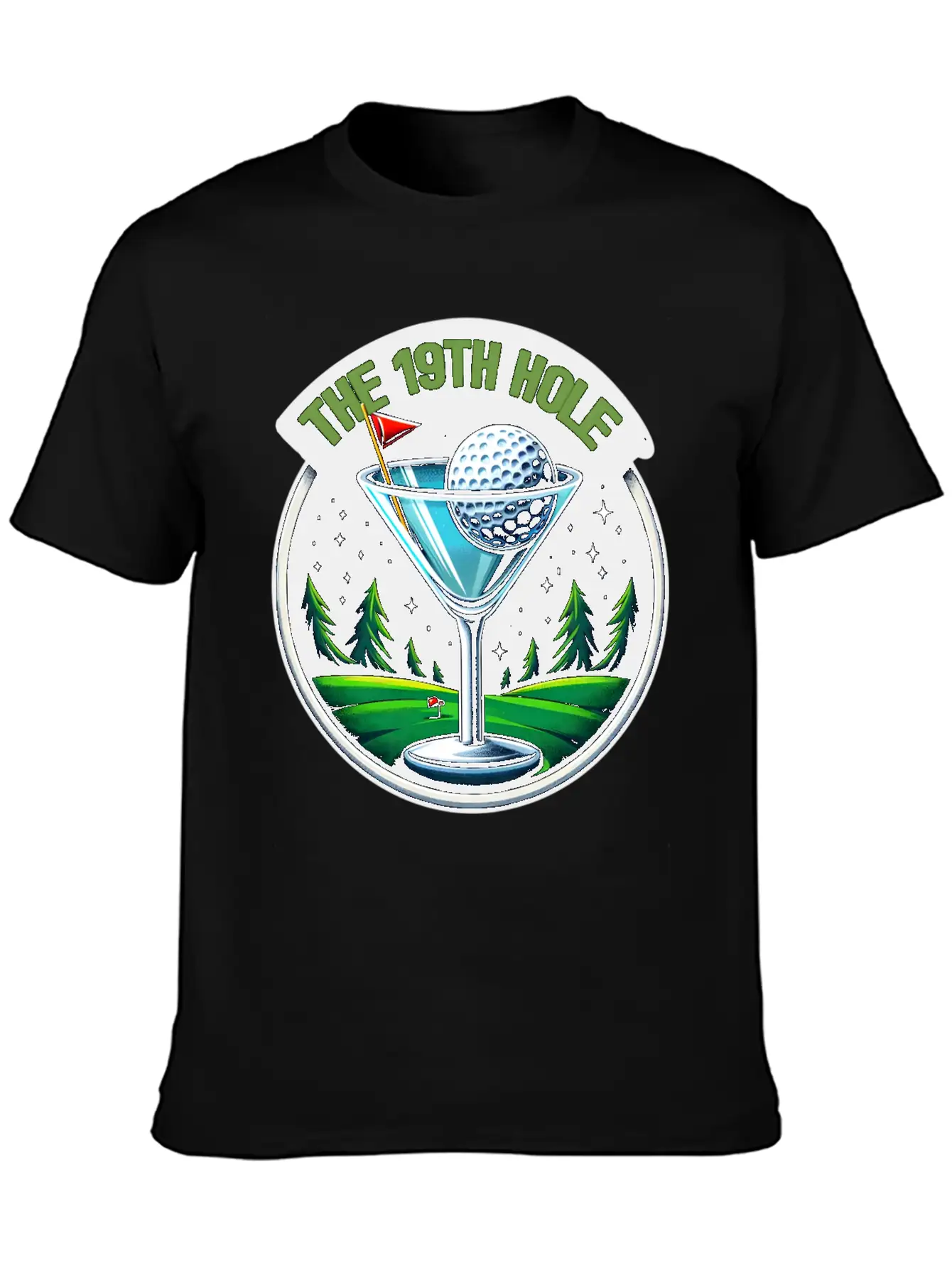 The 19th Hole Golfer Golfing Golf Course Essential Unisex Summer Tee – Soft Cotton Casual Fit