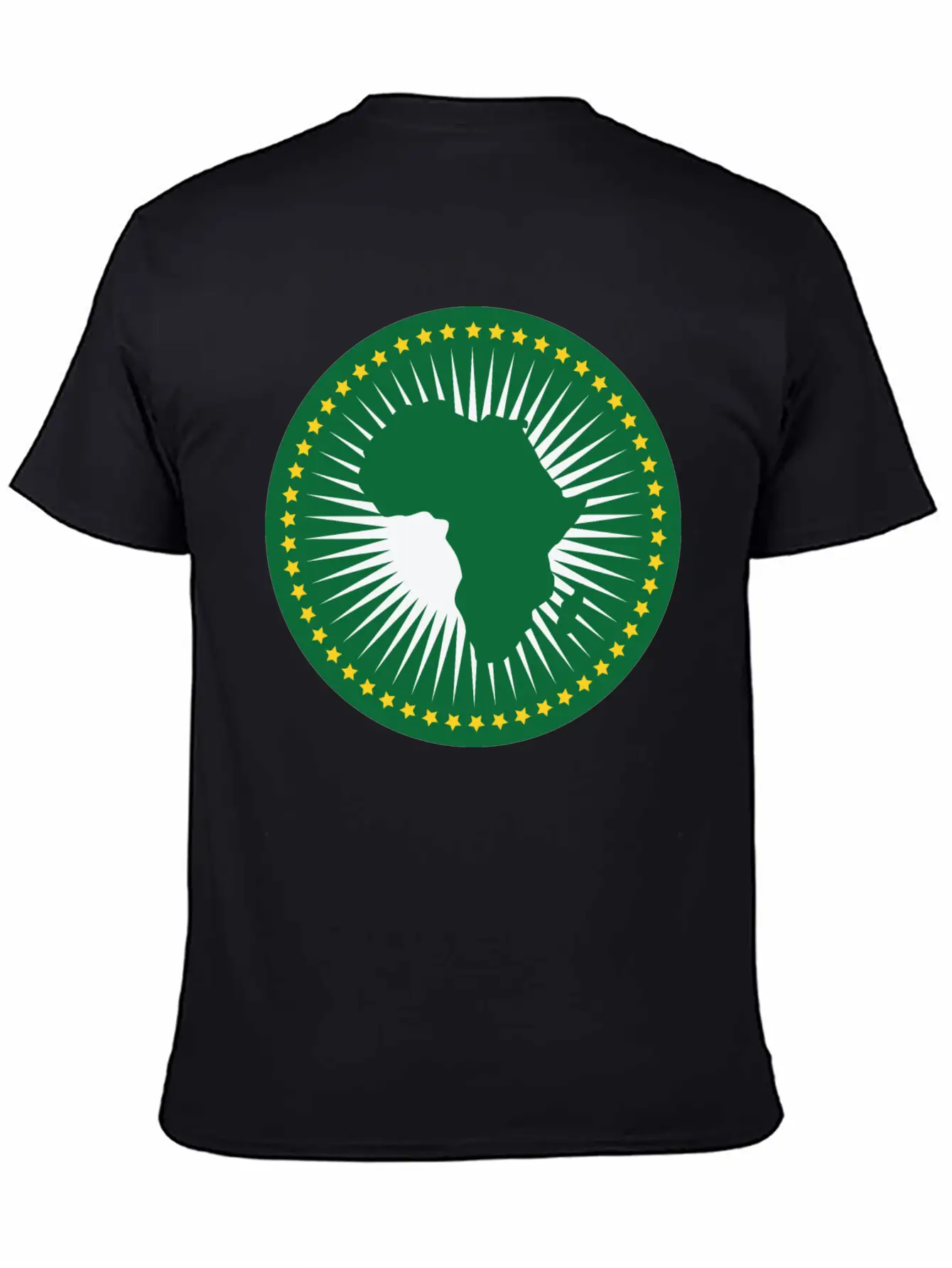 The African Union Flag, Green African Union Flag Relaxed Everyday Tee – Lightweight And Durable Cotton