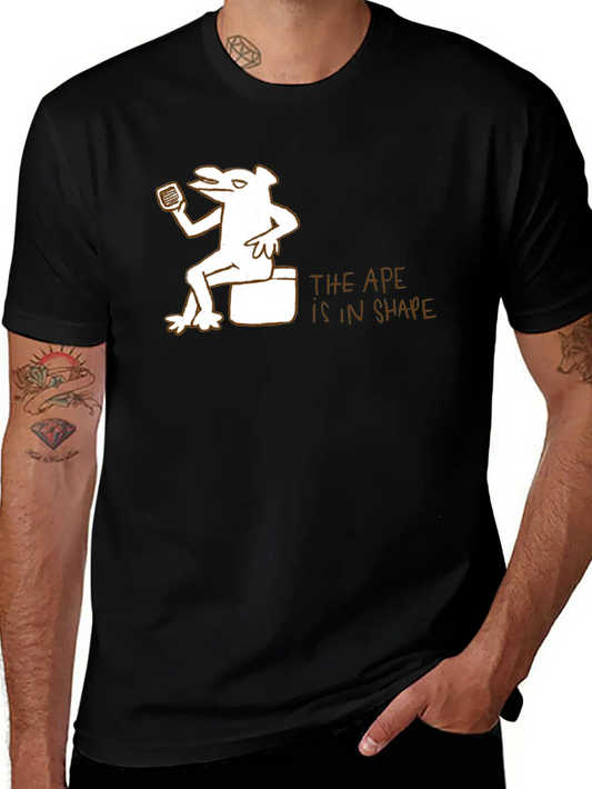 The Ape Is In Shape Basic Graphic T-Shirt – Daily Comfort In Soft Cotton
