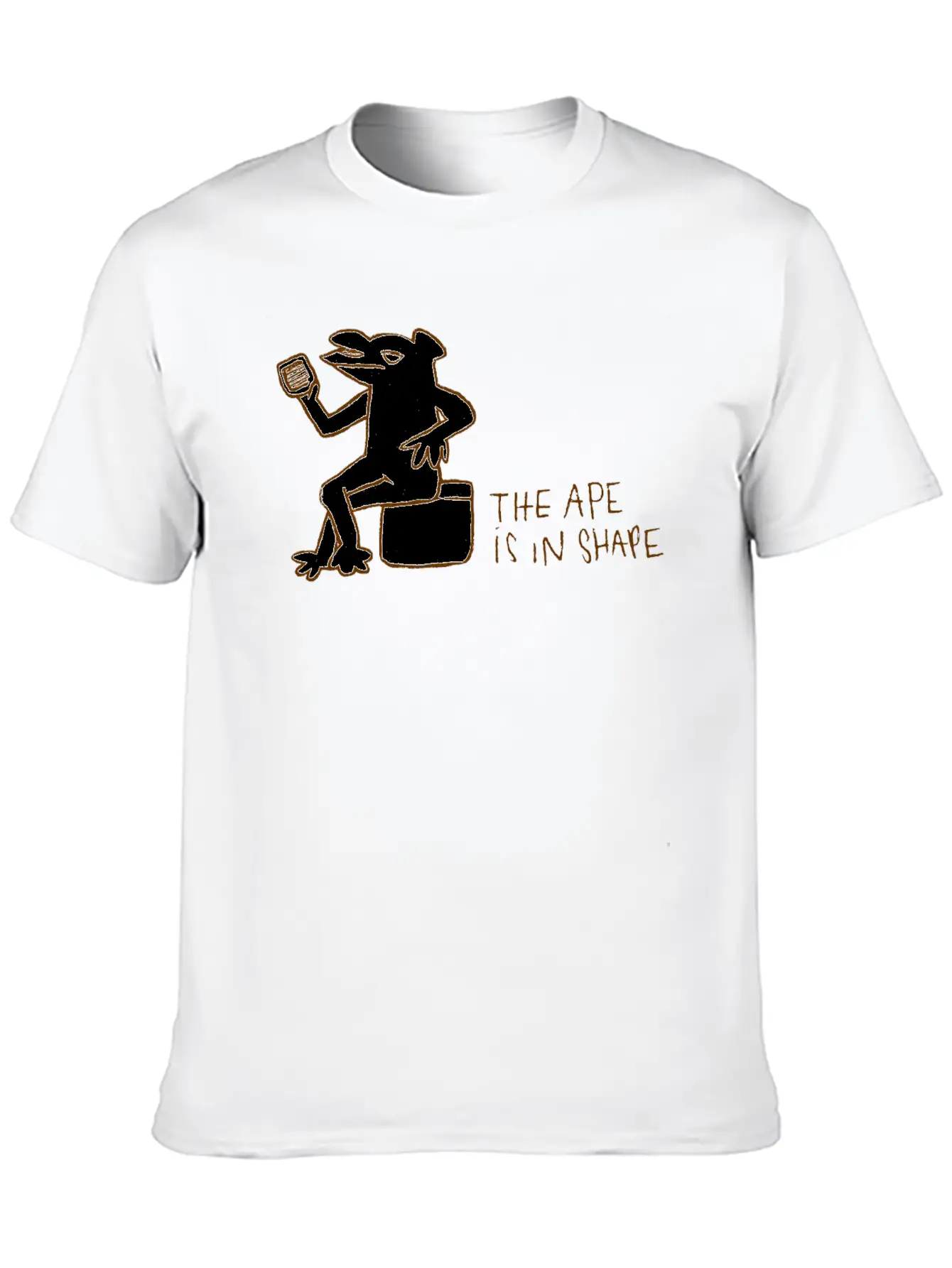 The Ape Is In Shape Basic Graphic T-Shirt – Daily Comfort In Soft Cotton