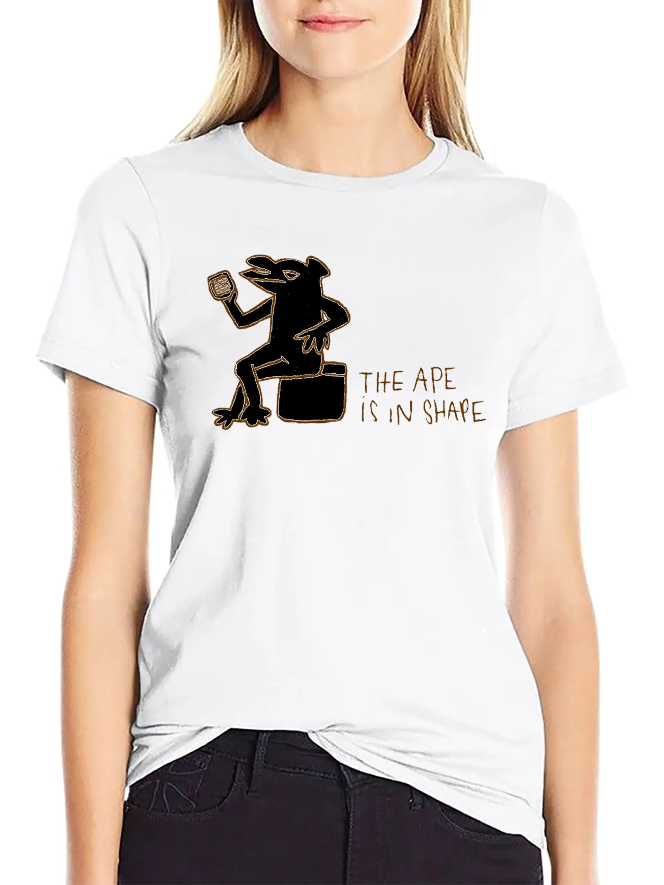 The Ape Is In Shape Basic Graphic T-Shirt – Daily Comfort In Soft Cotton