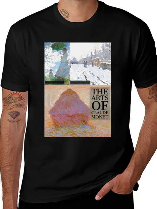The Arts Of Oscar-Claude Monet. Unisex Short Sleeve Soft Cotton T-Shirt – Casual Everyday Wear