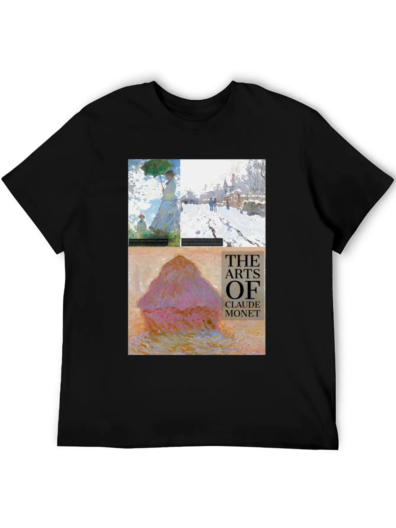 The Arts Of Oscar-Claude Monet. Unisex Short Sleeve Soft Cotton T-Shirt – Casual Everyday Wear