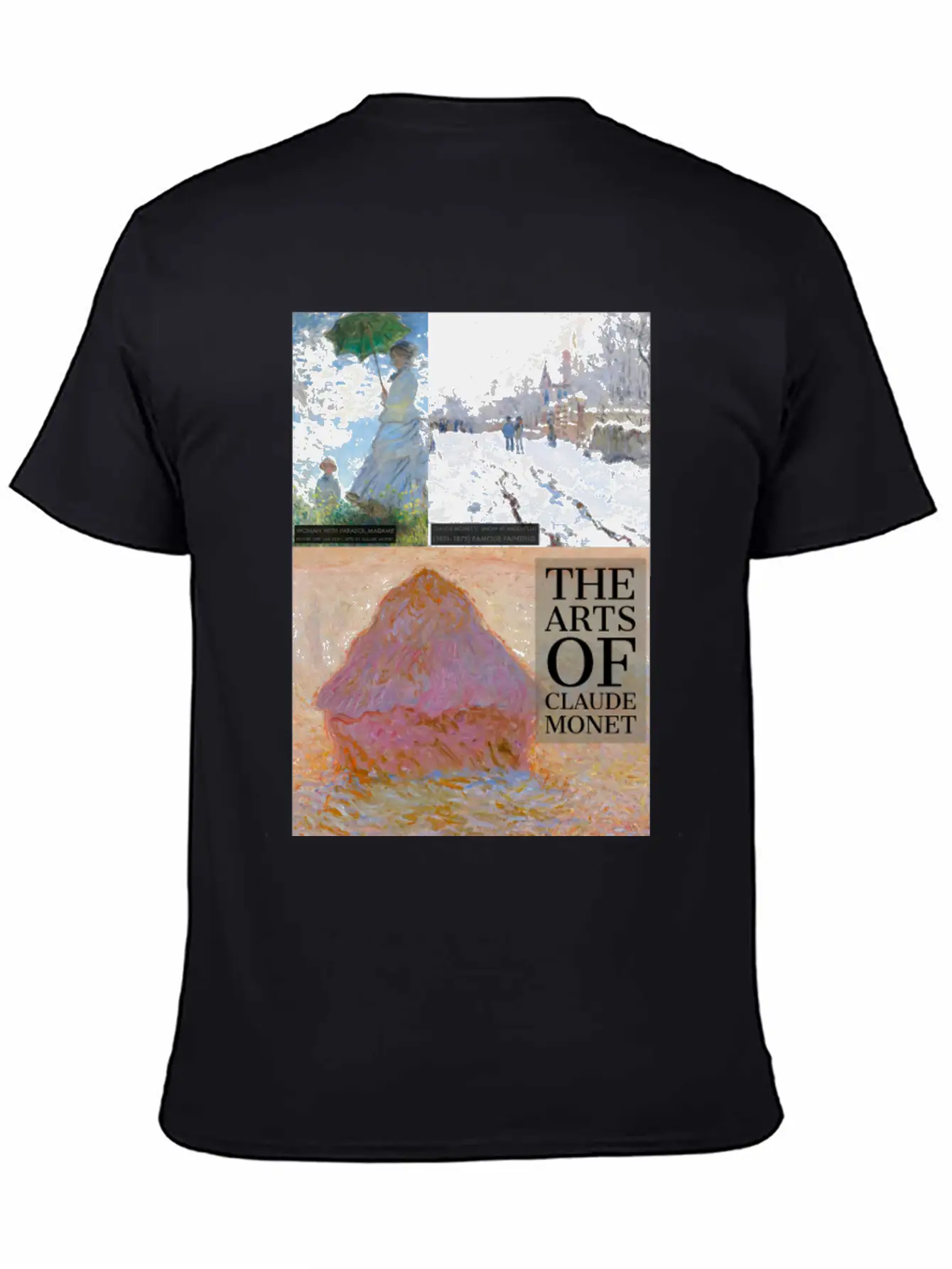 The Arts Of Oscar-Claude Monet. Unisex Short Sleeve Soft Cotton T-Shirt – Casual Everyday Wear