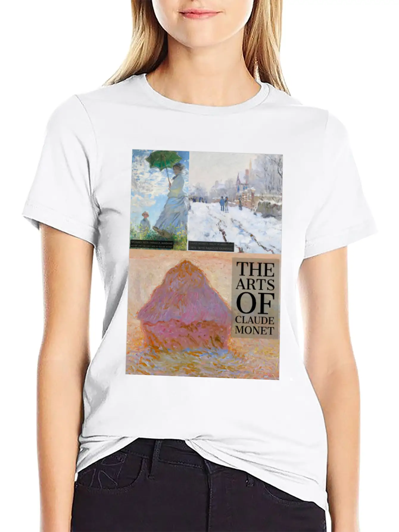 The Arts Of Oscar-Claude Monet. Unisex Short Sleeve Soft Cotton T-Shirt – Casual Everyday Wear