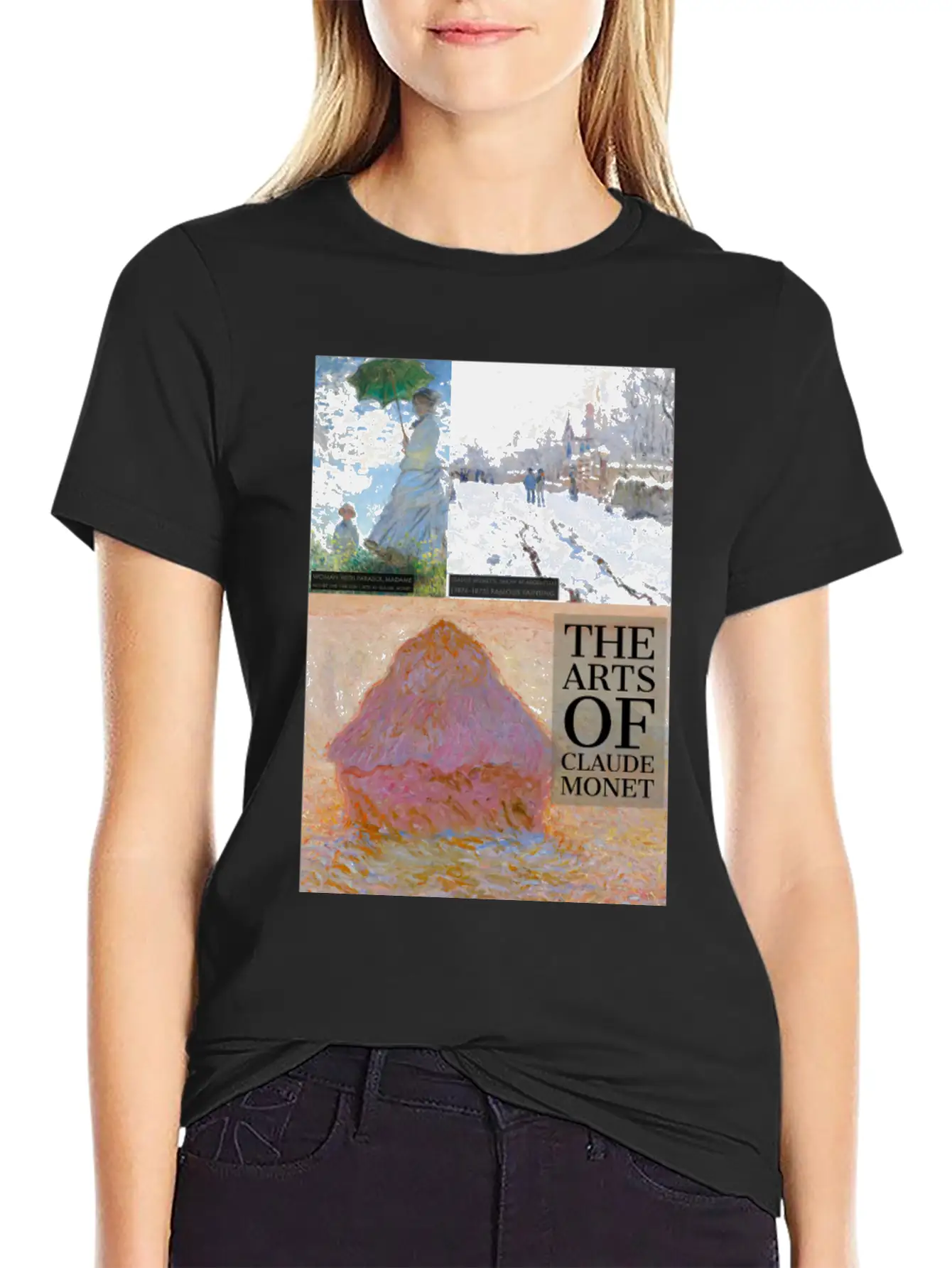 The Arts Of Oscar-Claude Monet. Unisex Short Sleeve Soft Cotton T-Shirt – Casual Everyday Wear