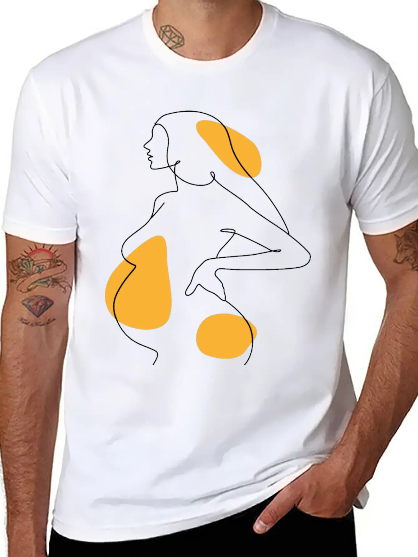 The Beauty Of Expectancy: A Journey Through Mother Unisex Short Sleeve Soft Cotton T-Shirt – Casual Everyday Wear