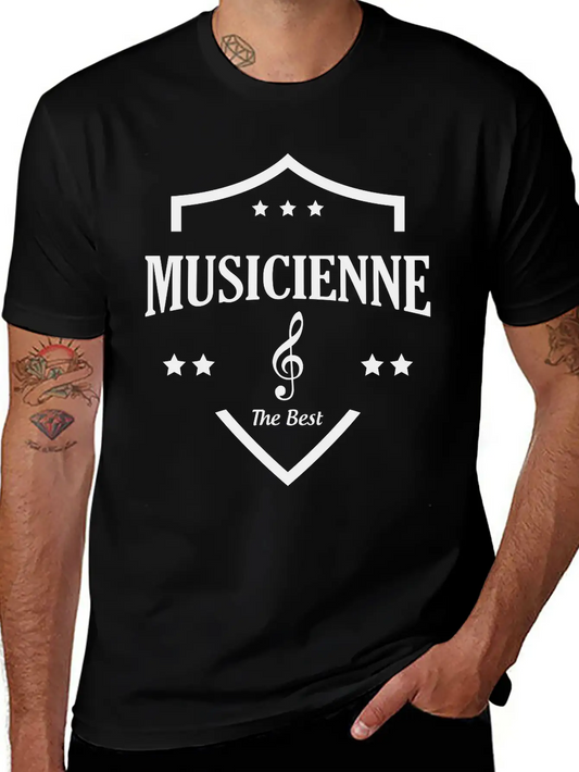 The Best Musicienne Unisex Short Sleeve Soft Cotton T-Shirt – Casual Everyday Wear