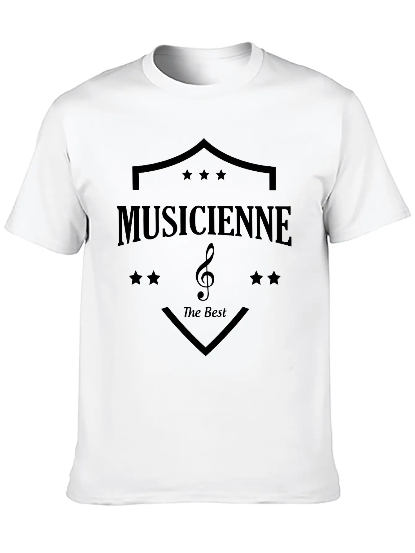 The Best Musicienne Unisex Short Sleeve Soft Cotton T-Shirt – Casual Everyday Wear