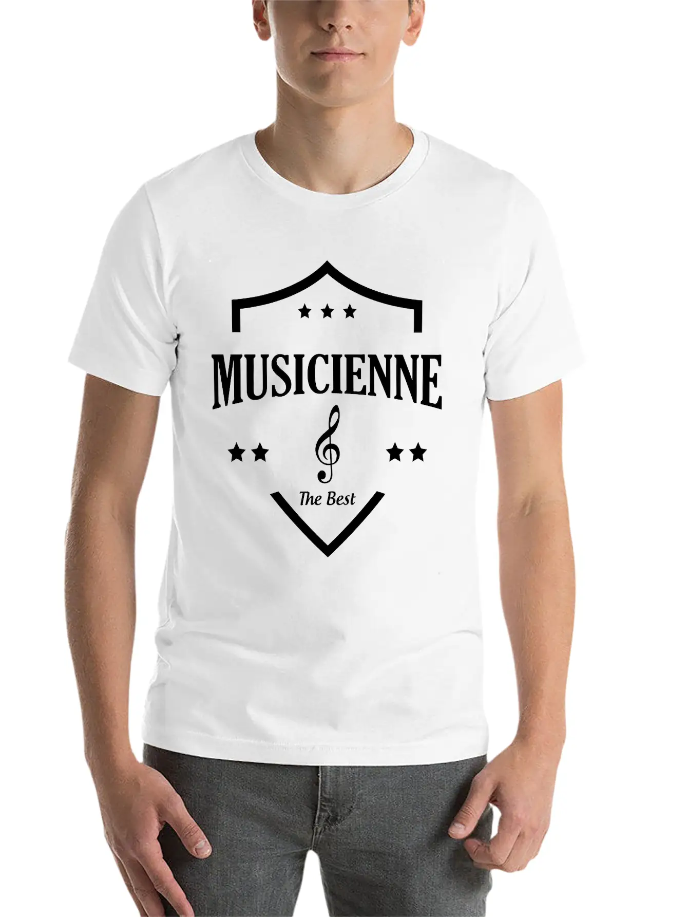 The Best Musicienne Unisex Short Sleeve Soft Cotton T-Shirt – Casual Everyday Wear
