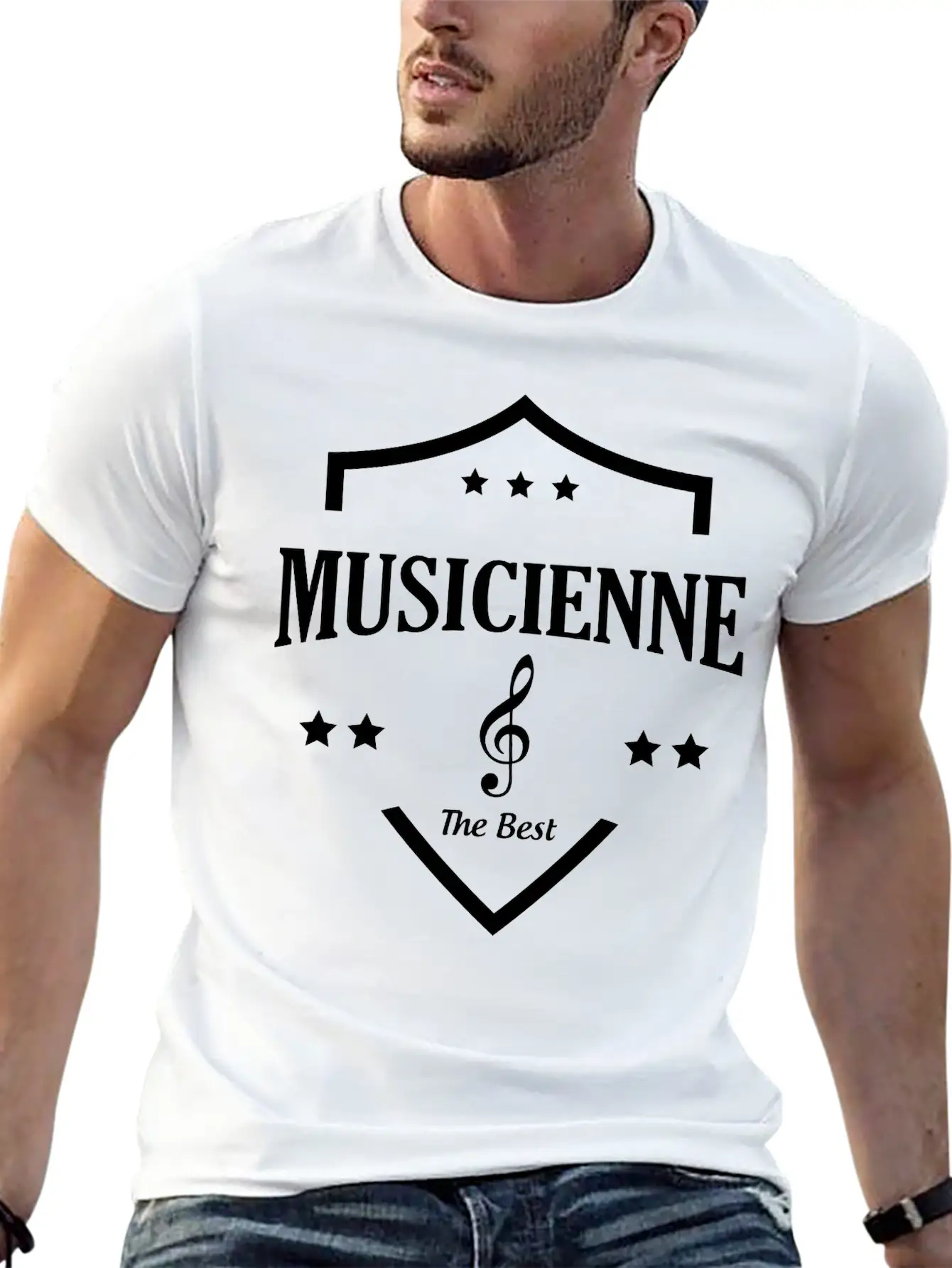 The Best Musicienne Unisex Short Sleeve Soft Cotton T-Shirt – Casual Everyday Wear