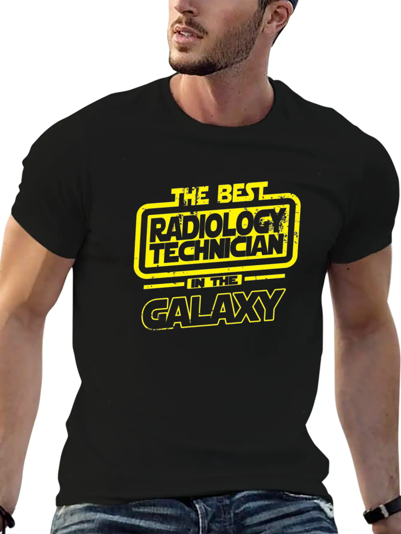 The Best Radiology Technician In The Galaxy Unisex Short Sleeve Soft Cotton T-Shirt – Casual Everyday Wear