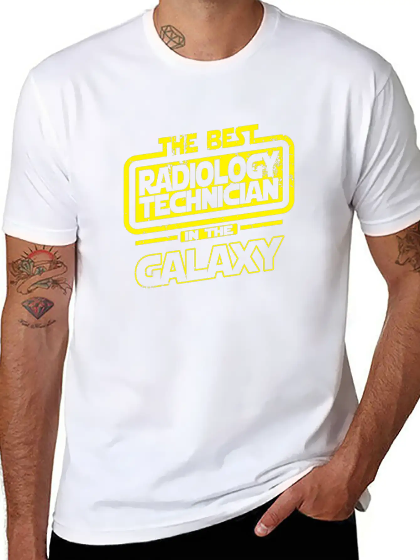 The Best Radiology Technician In The Galaxy Unisex Short Sleeve Soft Cotton T-Shirt – Casual Everyday Wear
