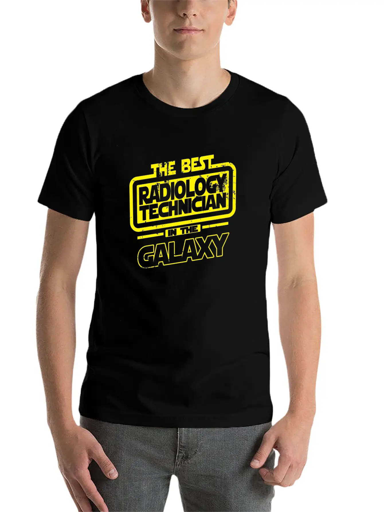The Best Radiology Technician In The Galaxy Unisex Short Sleeve Soft Cotton T-Shirt – Casual Everyday Wear