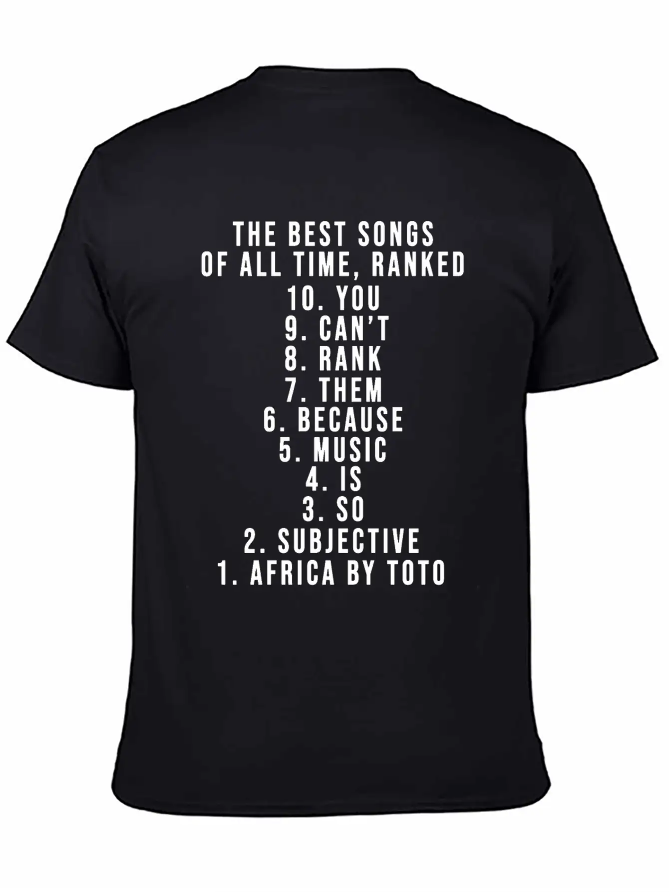 The Best Songs Of All Time Ranked Timeless Short Sleeve Tee – Comfy And Minimalist Design