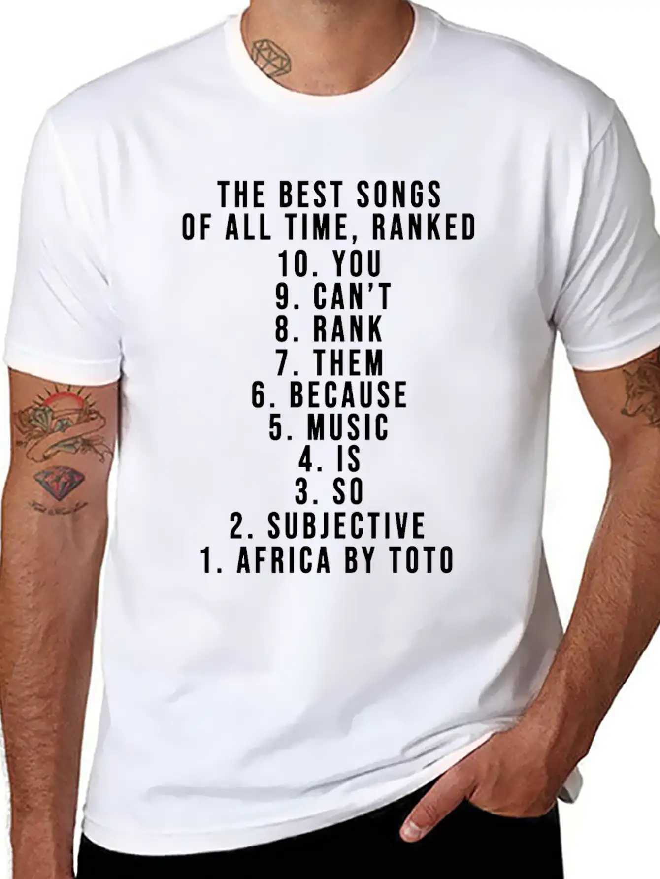 The Best Songs Of All Time Ranked Timeless Short Sleeve Tee – Comfy And Minimalist Design