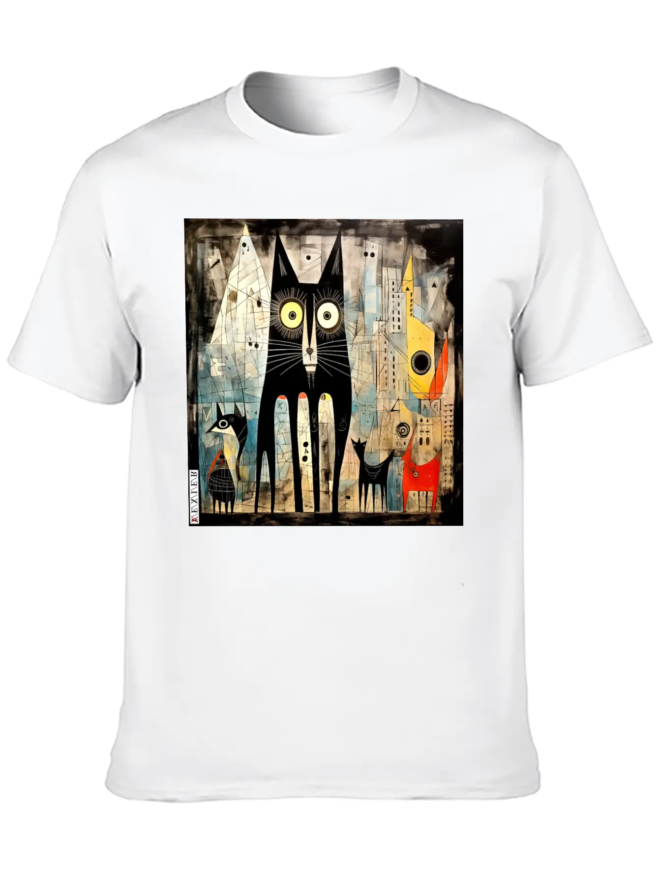 The Black Cat Basic Graphic T-Shirt – Daily Comfort In Soft Cotton