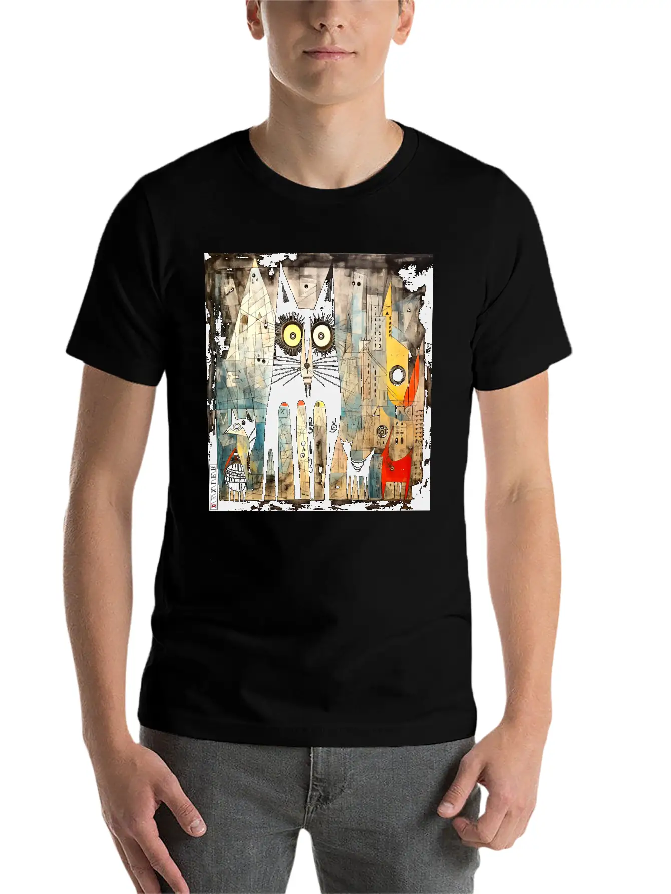 The Black Cat Basic Graphic T-Shirt – Daily Comfort In Soft Cotton
