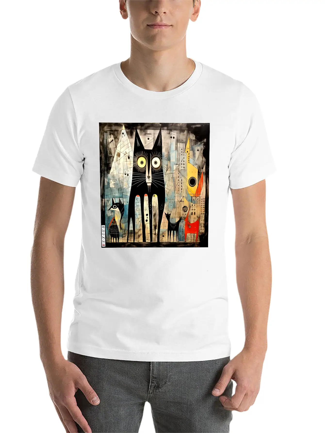 The Black Cat Basic Graphic T-Shirt – Daily Comfort In Soft Cotton