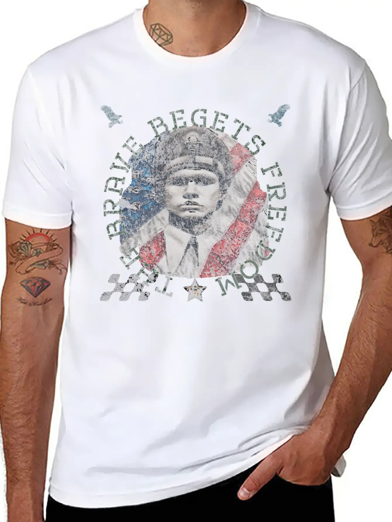 The Brave Begets Freedom 1 Unisex Casual T-Shirt – Clean Design For Daily Comfort