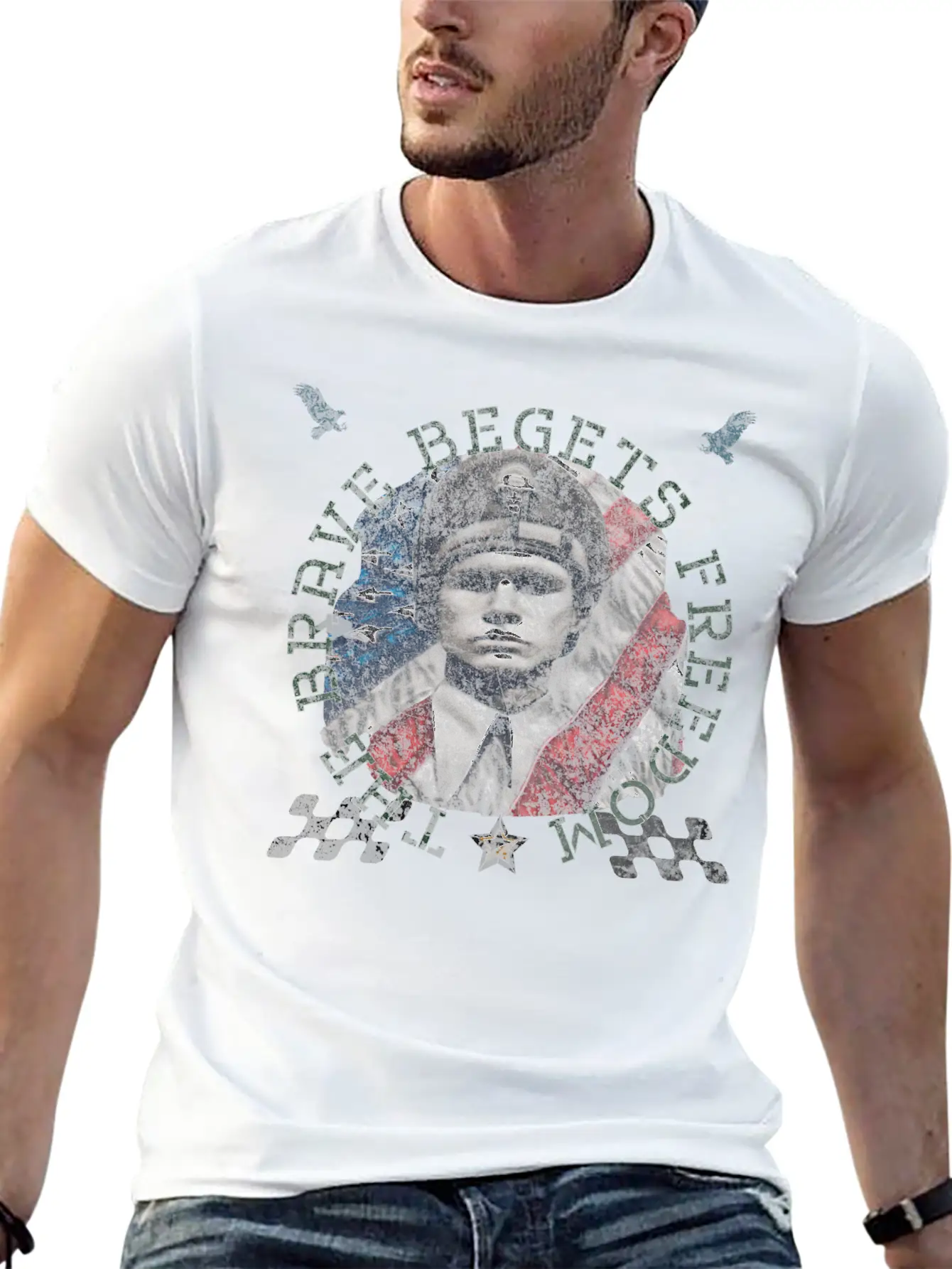 The Brave Begets Freedom 1 Unisex Casual T-Shirt – Clean Design For Daily Comfort