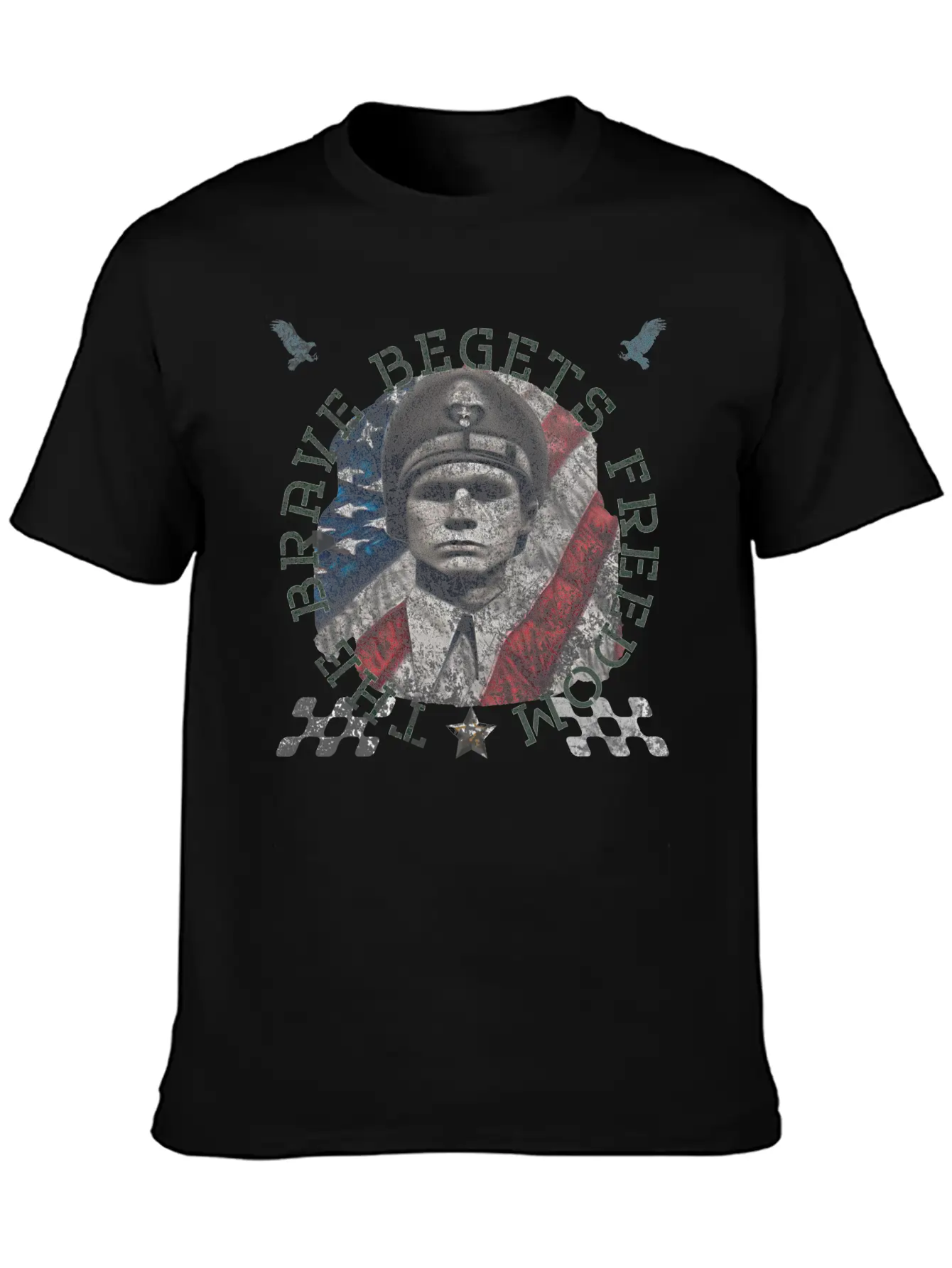 The Brave Begets Freedom 1 Unisex Casual T-Shirt – Clean Design For Daily Comfort