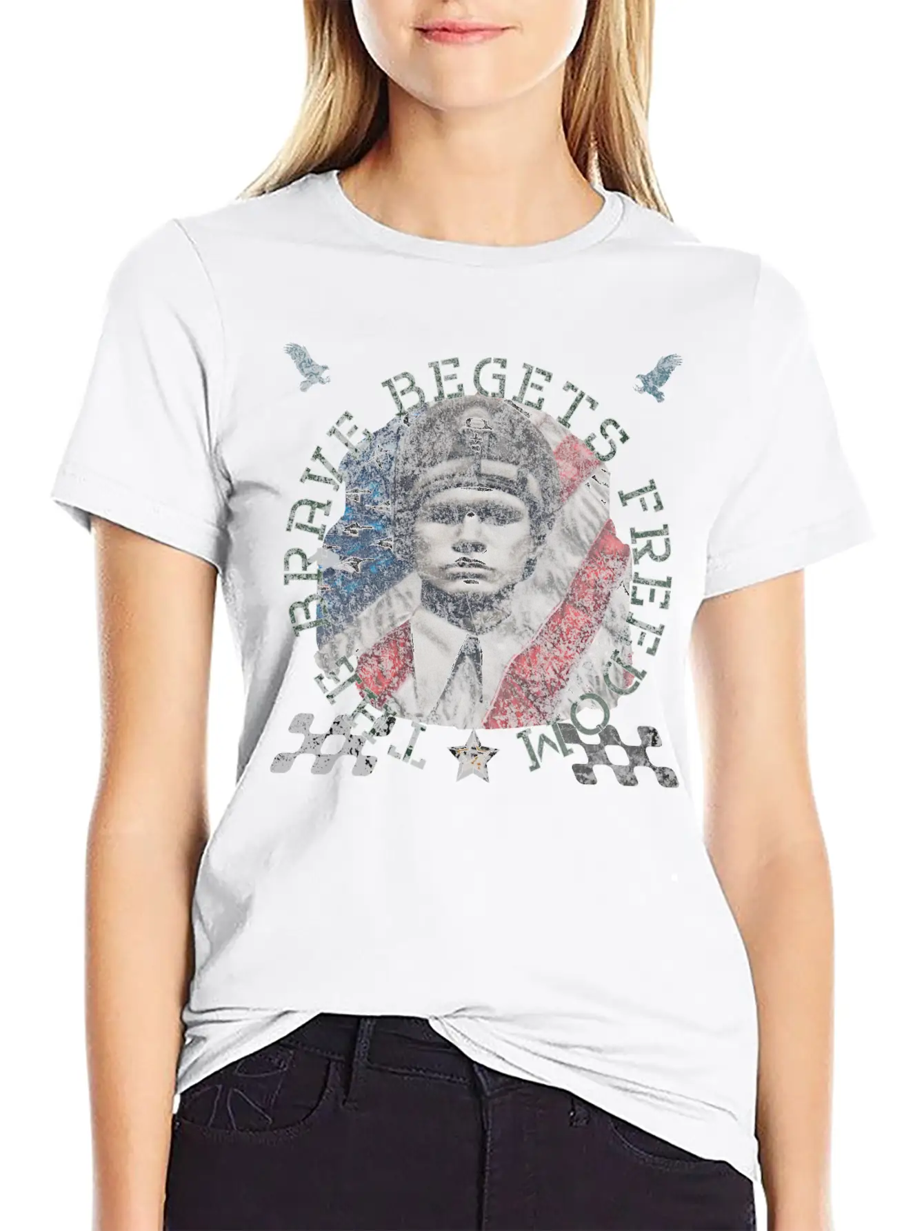 The Brave Begets Freedom 1 Unisex Casual T-Shirt – Clean Design For Daily Comfort