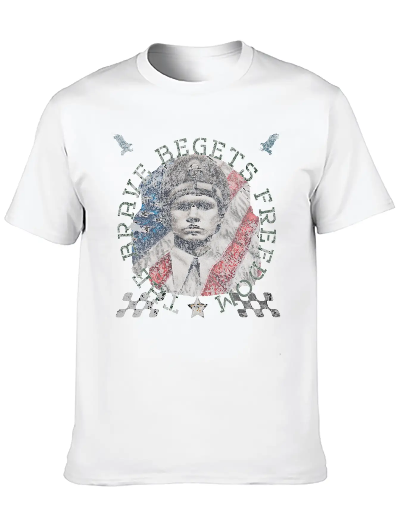 The Brave Begets Freedom 1 Unisex Casual T-Shirt – Clean Design For Daily Comfort