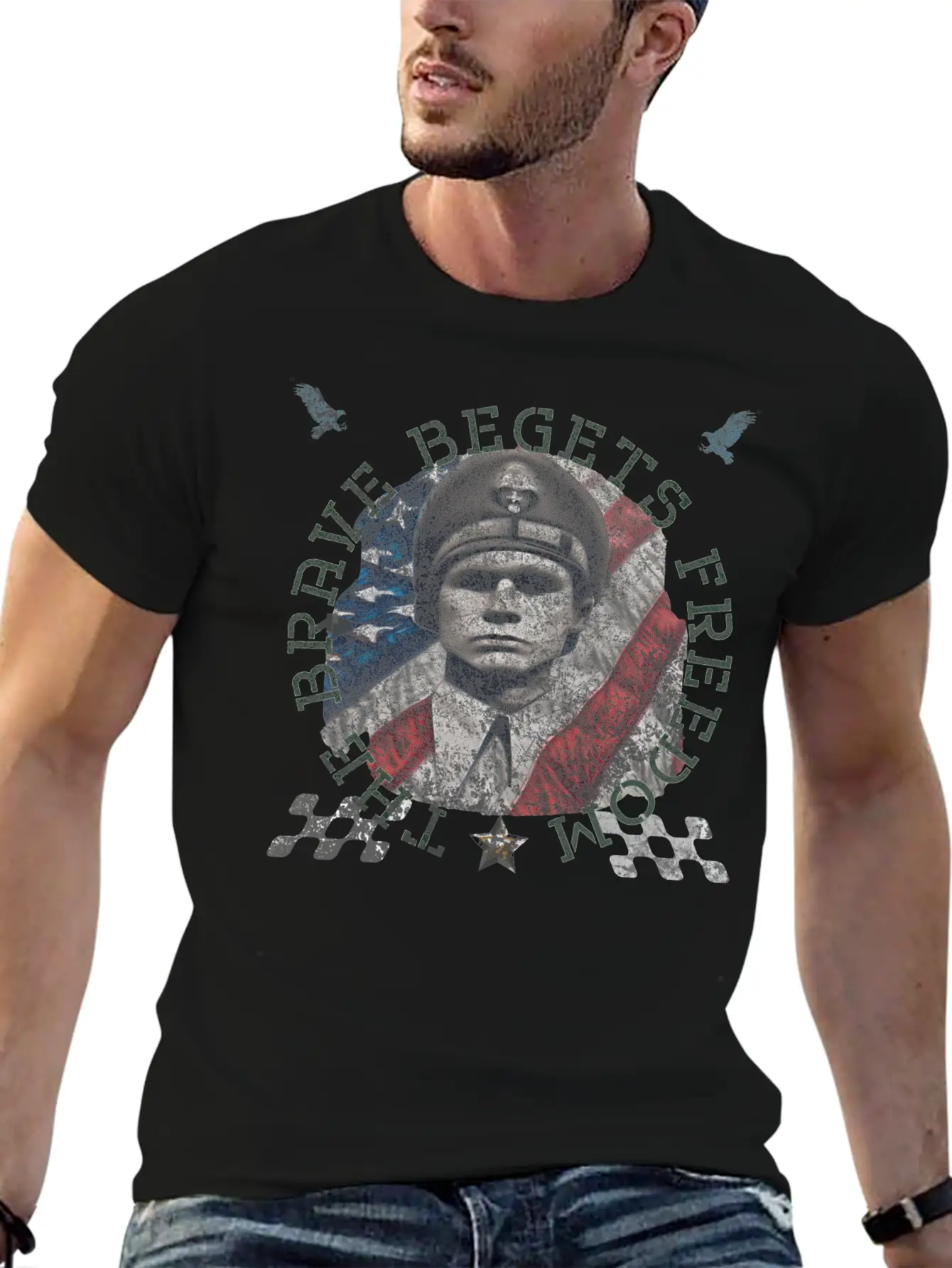 The Brave Begets Freedom 1 Unisex Casual T-Shirt – Clean Design For Daily Comfort