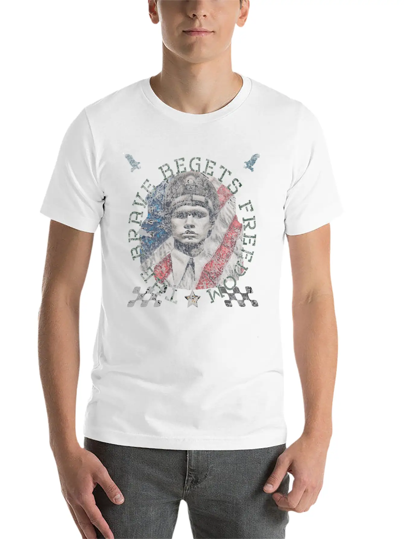 The Brave Begets Freedom 1 Unisex Casual T-Shirt – Clean Design For Daily Comfort