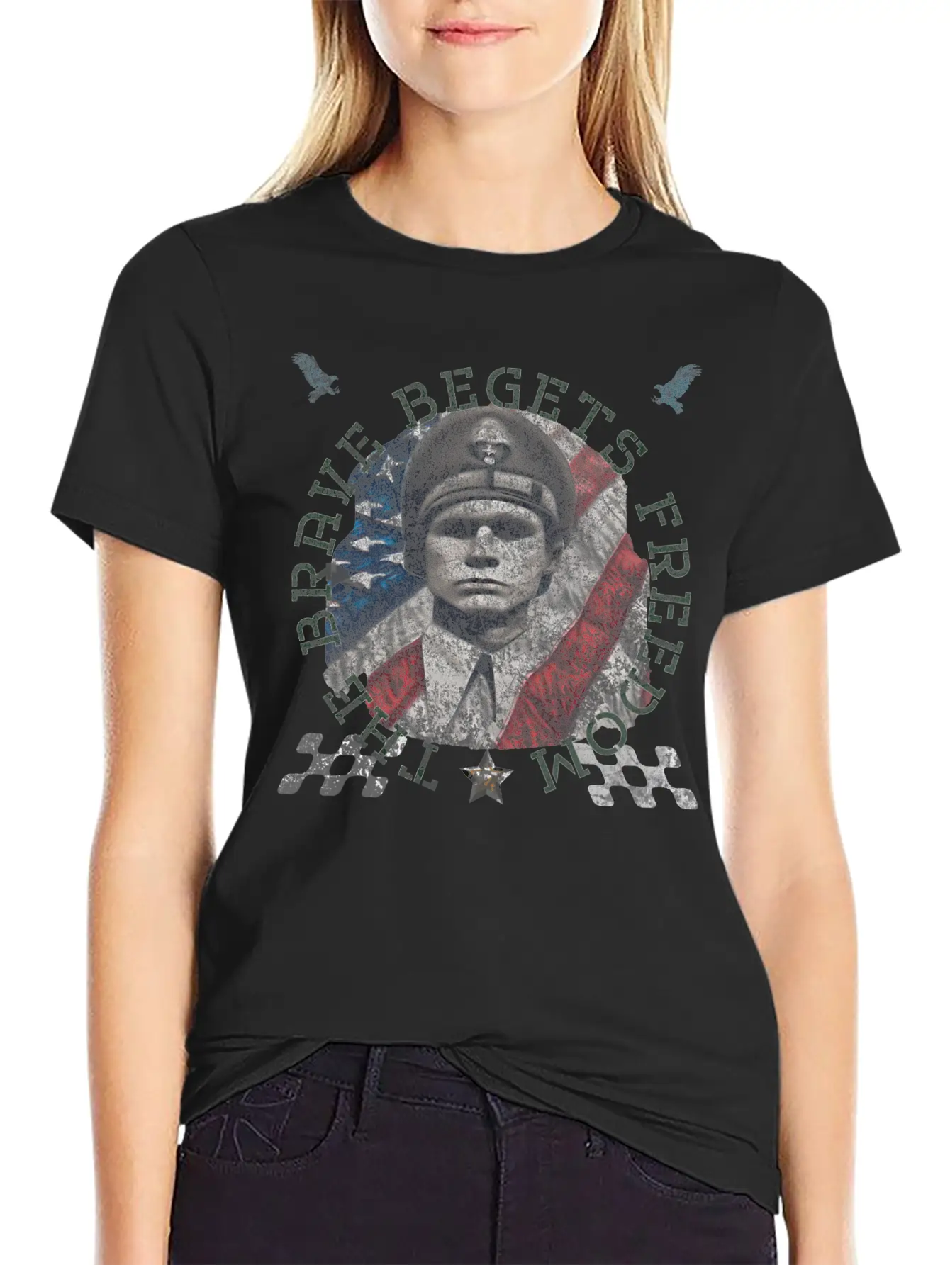 The Brave Begets Freedom 1 Unisex Casual T-Shirt – Clean Design For Daily Comfort