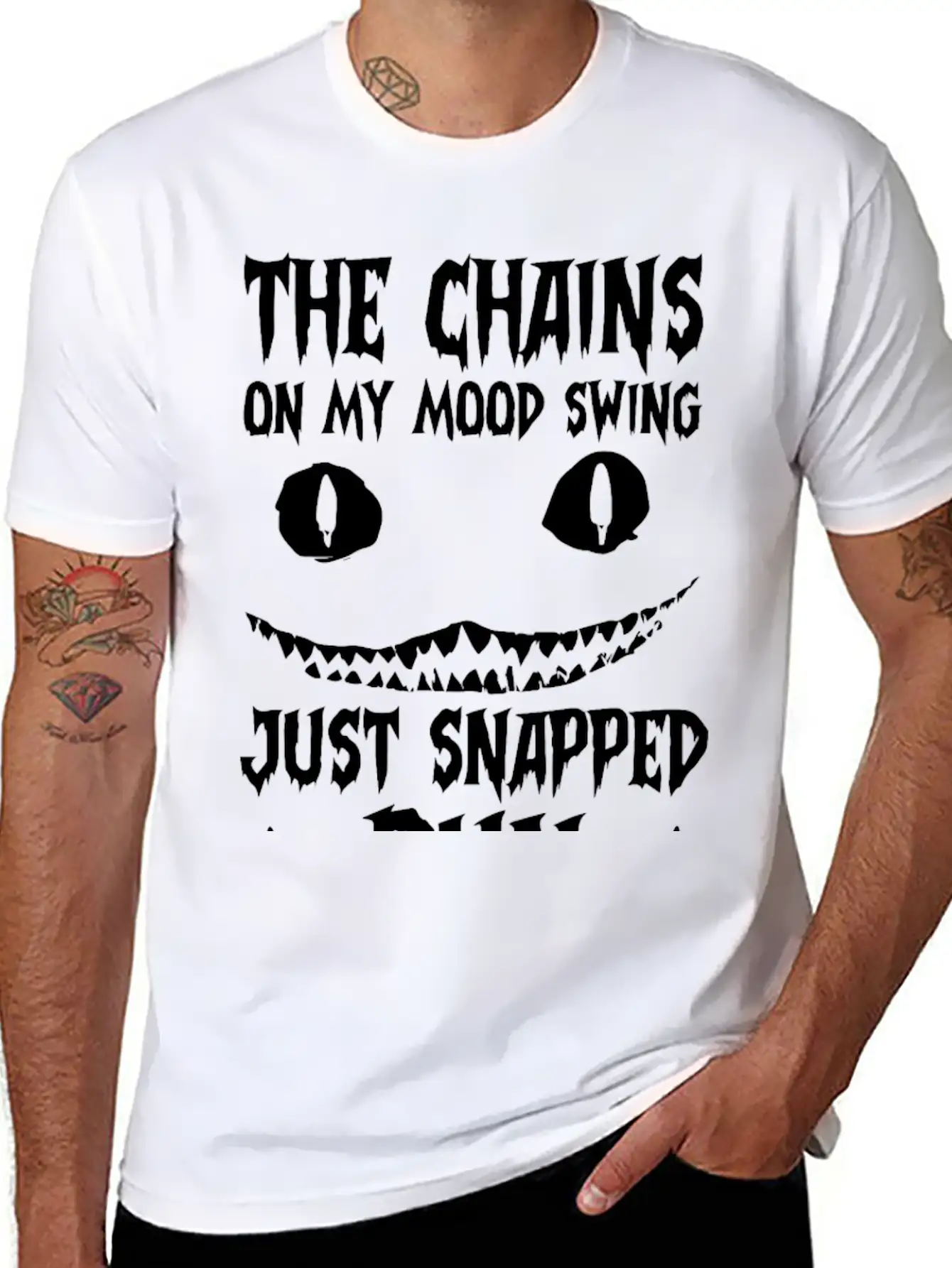 The Chains On My Mood Swing Just Snapped Stylish Everyday T-Shirt – Unisex Basic Cotton Tee