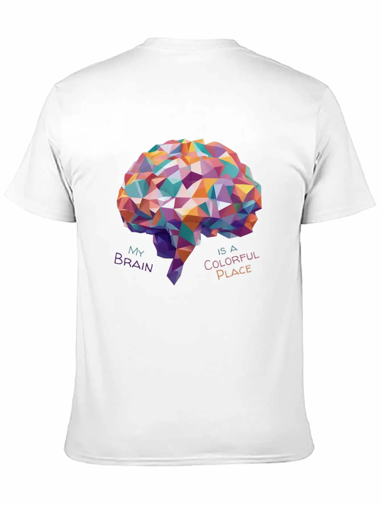 The Colorful Brain Unisex Casual T-Shirt – Clean Design For Daily Comfort