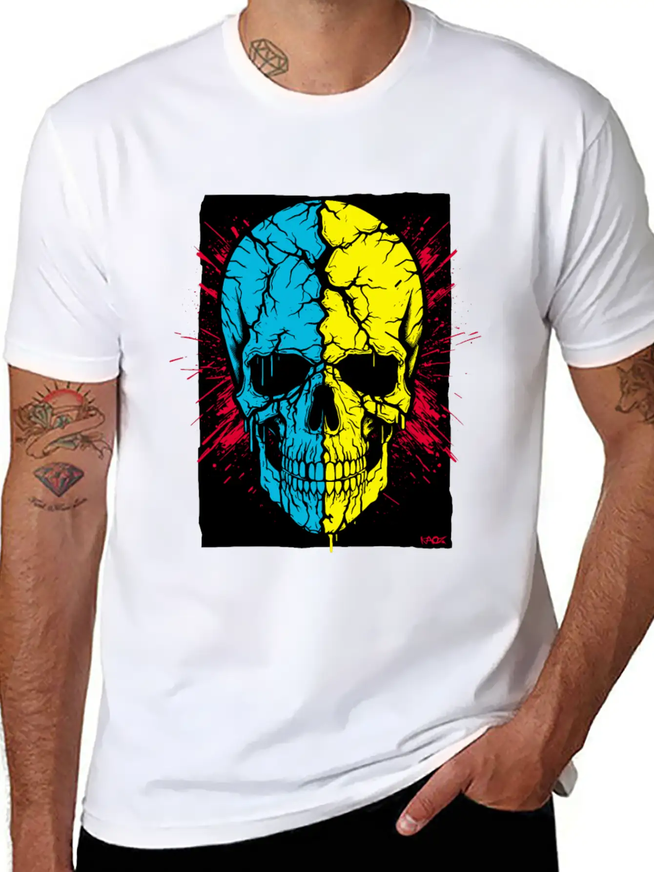 The Cracked Skull Of Revenge Unisex Short Sleeve Soft Cotton T-Shirt – Casual Everyday Wear