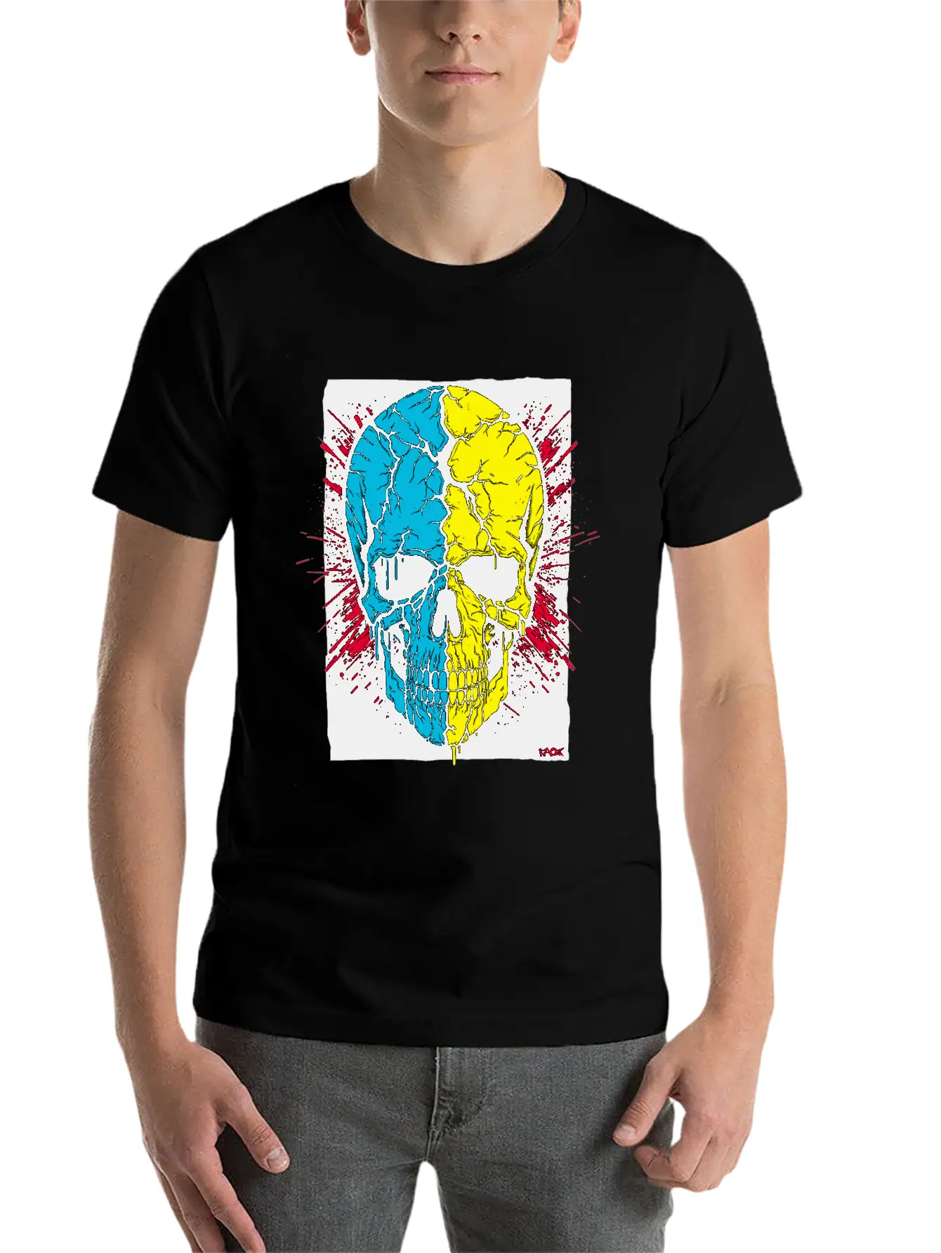The Cracked Skull Of Revenge Unisex Short Sleeve Soft Cotton T-Shirt – Casual Everyday Wear