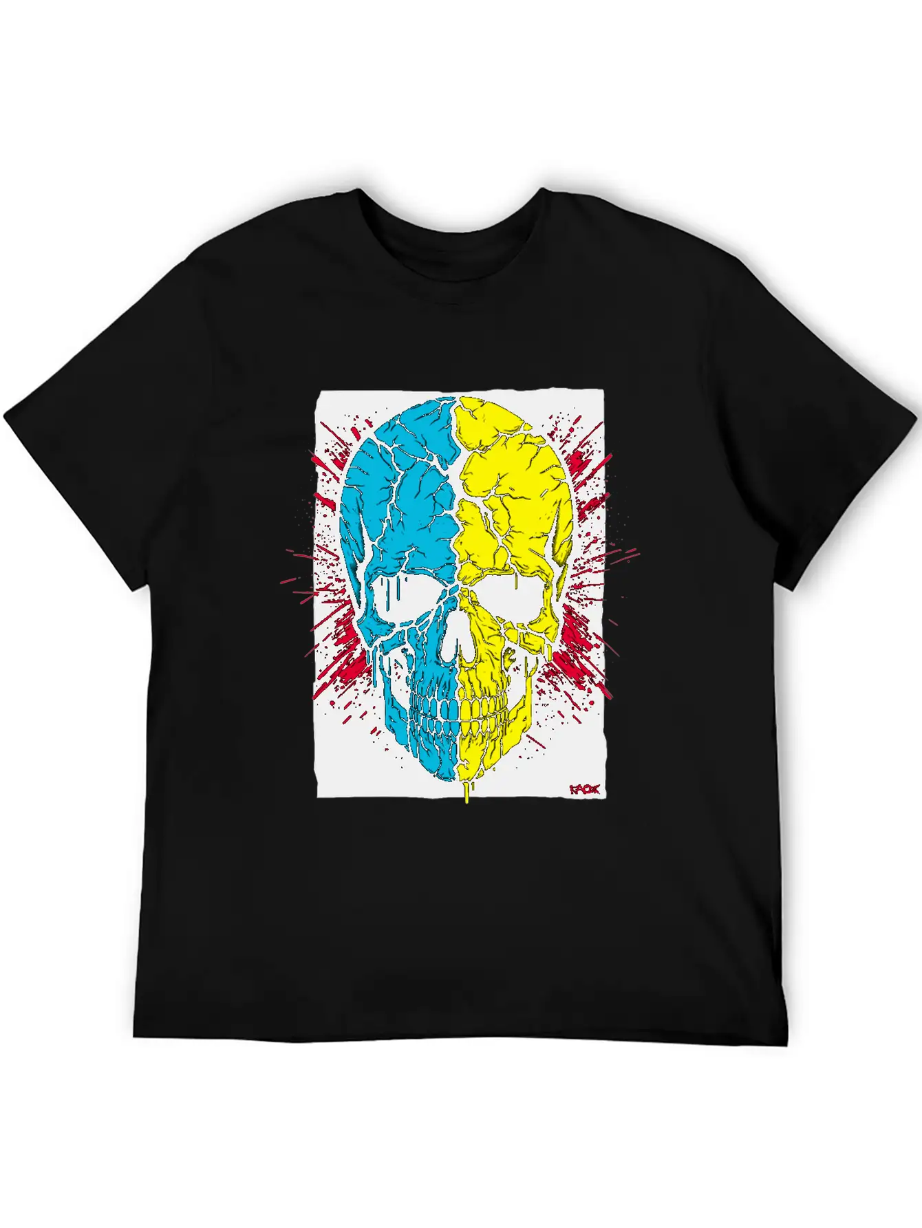 The Cracked Skull Of Revenge Unisex Short Sleeve Soft Cotton T-Shirt – Casual Everyday Wear
