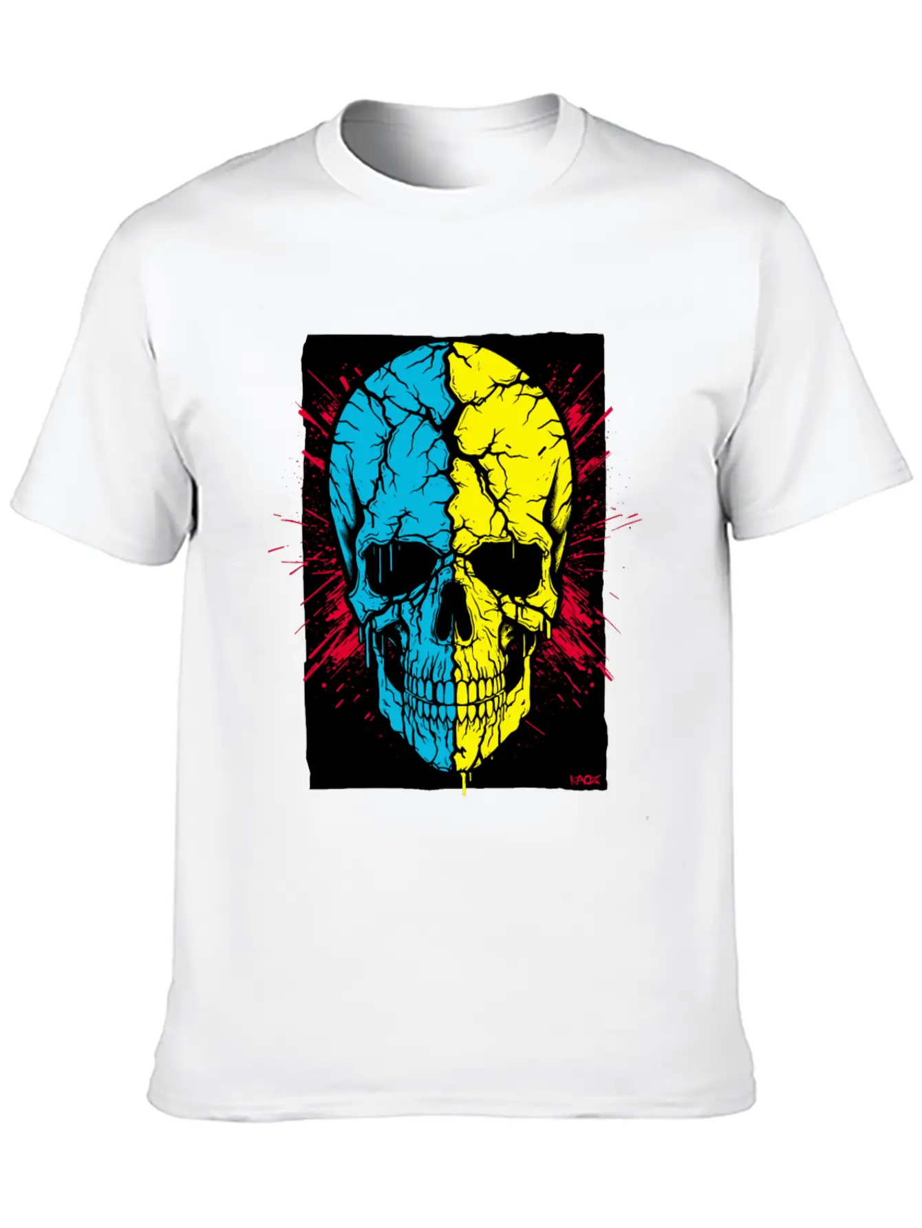 The Cracked Skull Of Revenge Unisex Short Sleeve Soft Cotton T-Shirt – Casual Everyday Wear