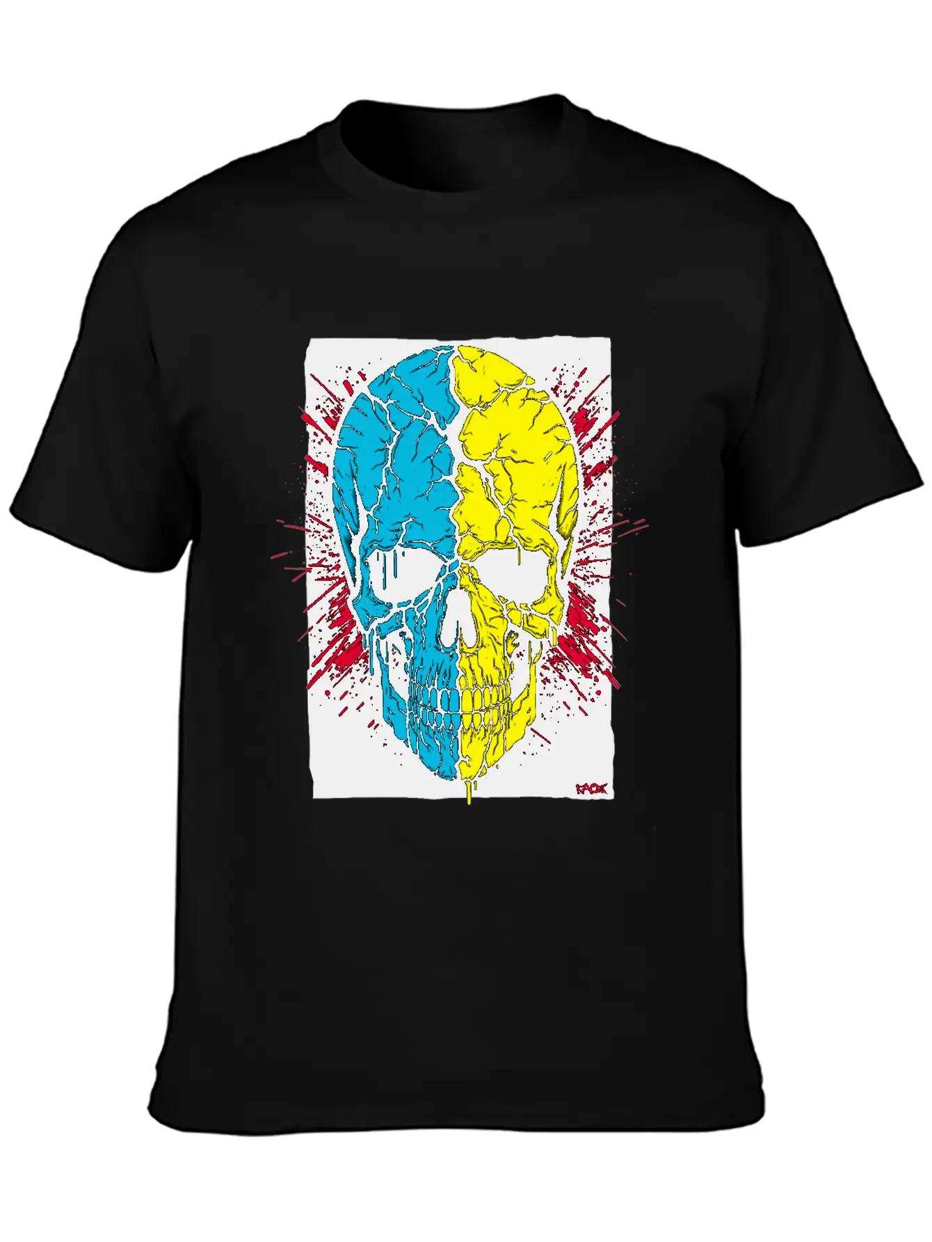 The Cracked Skull Of Revenge Unisex Short Sleeve Soft Cotton T-Shirt – Casual Everyday Wear