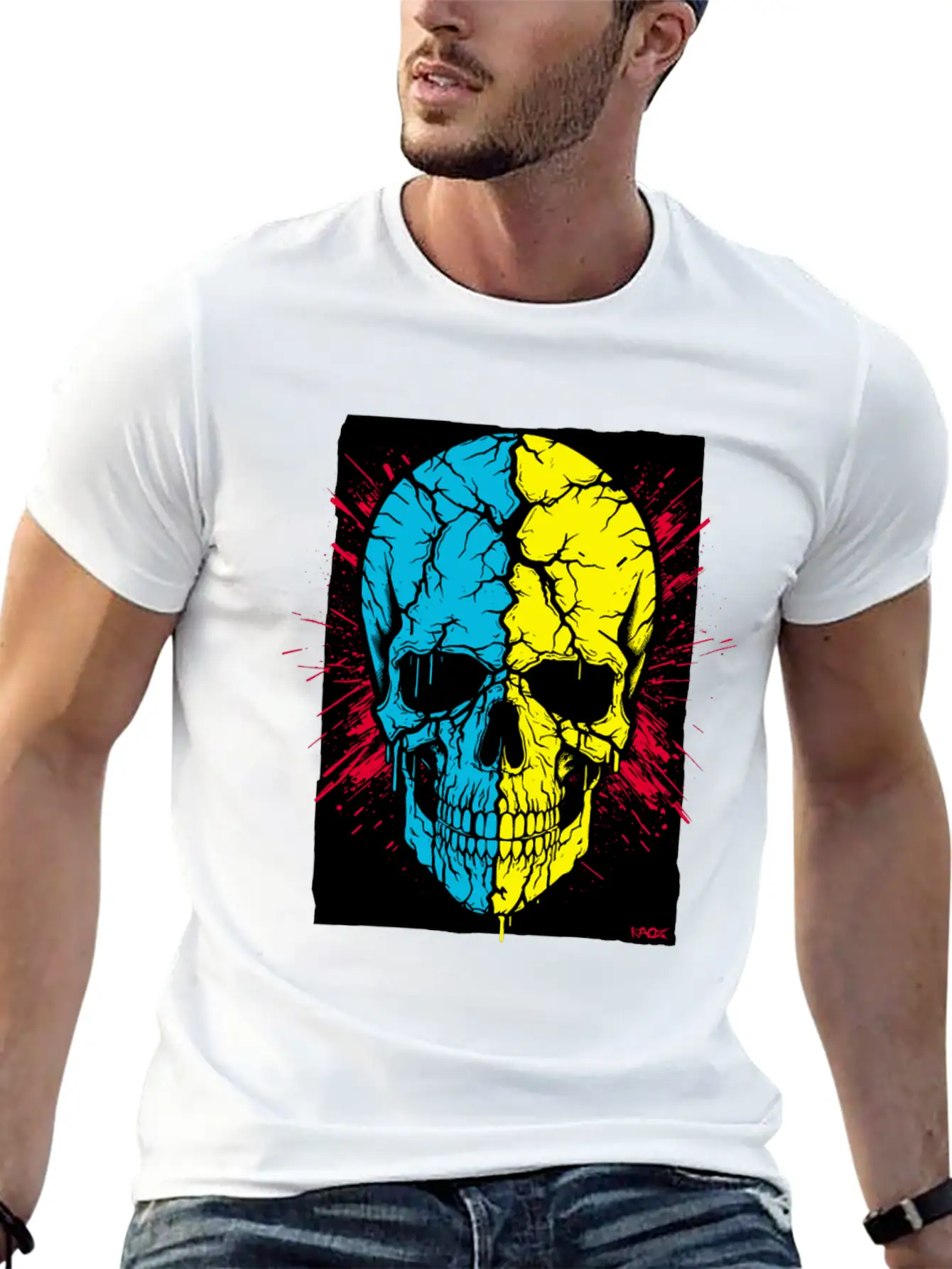 The Cracked Skull Of Revenge Unisex Short Sleeve Soft Cotton T-Shirt – Casual Everyday Wear