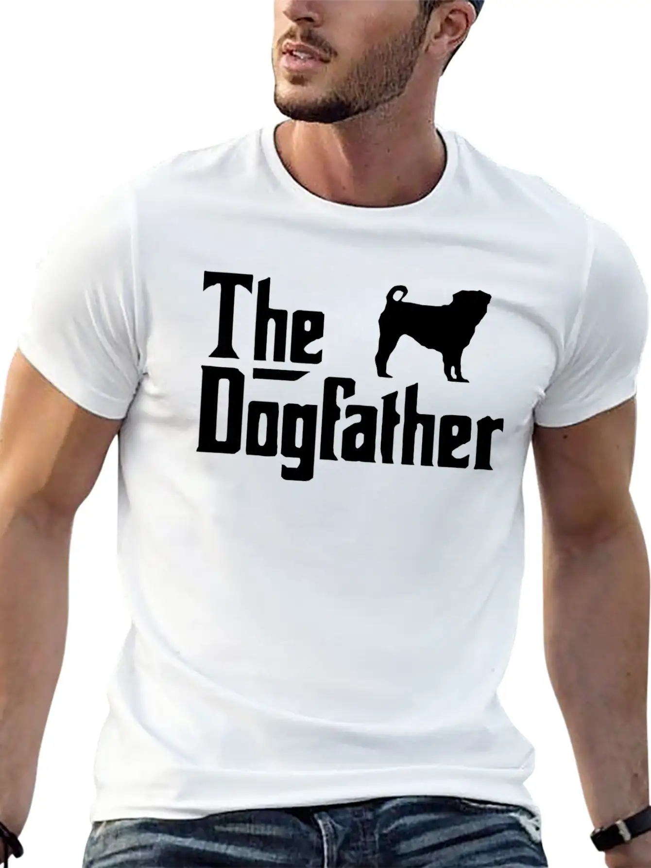 The DOG FATHER Basic Graphic T-Shirt – Daily Comfort In Soft Cotton