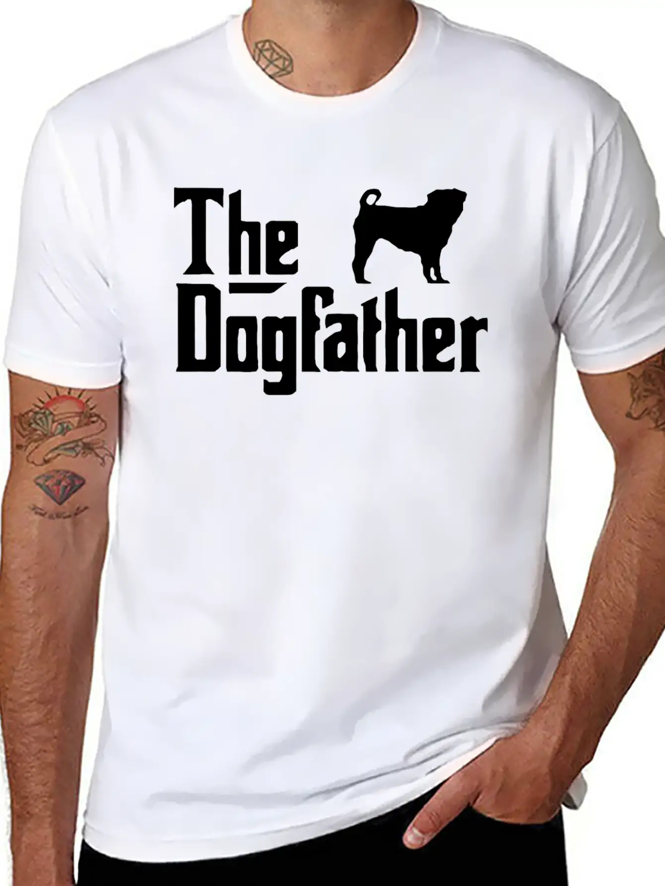The DOG FATHER Basic Graphic T-Shirt – Daily Comfort In Soft Cotton