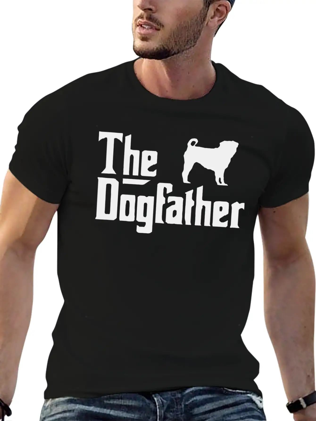 The DOG FATHER Basic Graphic T-Shirt – Daily Comfort In Soft Cotton