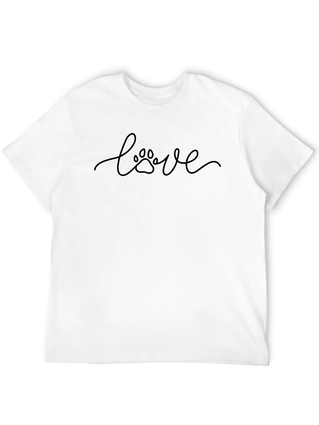 The Dog Is Harmless - Dog Love Unisex Short Sleeve Soft Cotton T-Shirt – Casual Everyday Wear