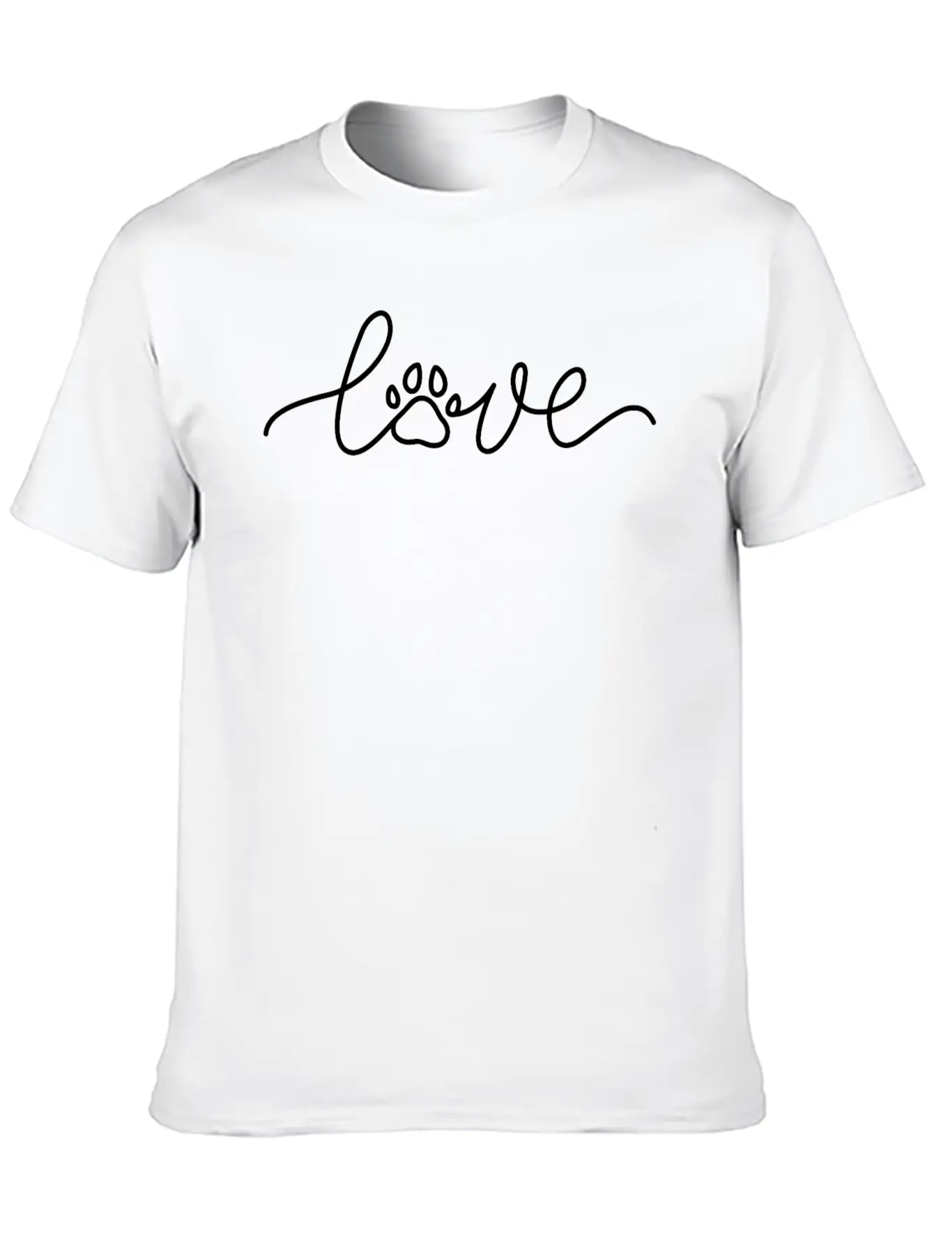 The Dog Is Harmless - Dog Love Unisex Short Sleeve Soft Cotton T-Shirt – Casual Everyday Wear