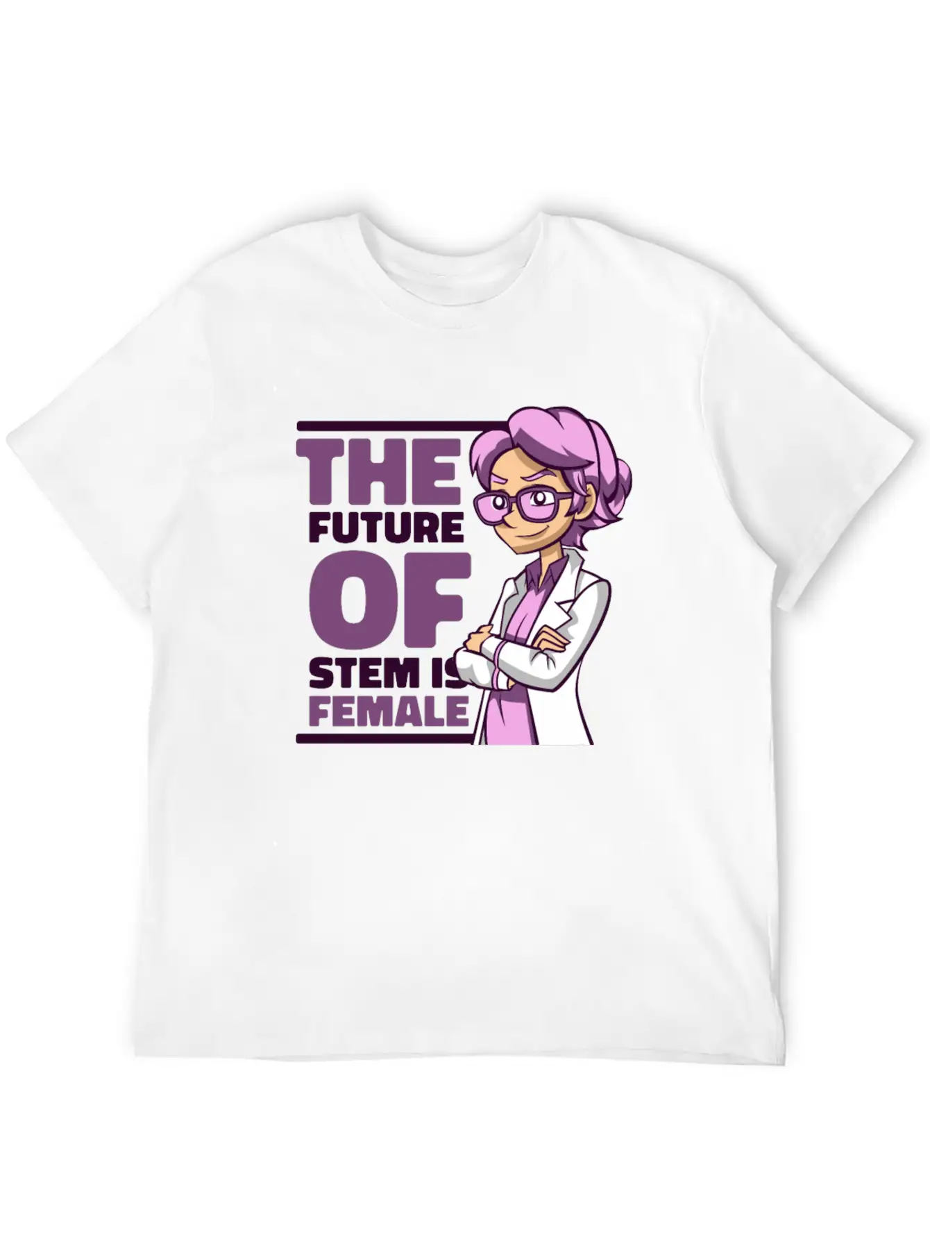 The Future Of STEM Is Female Empowering Women Stylish Everyday T-Shirt – Unisex Basic Cotton Tee